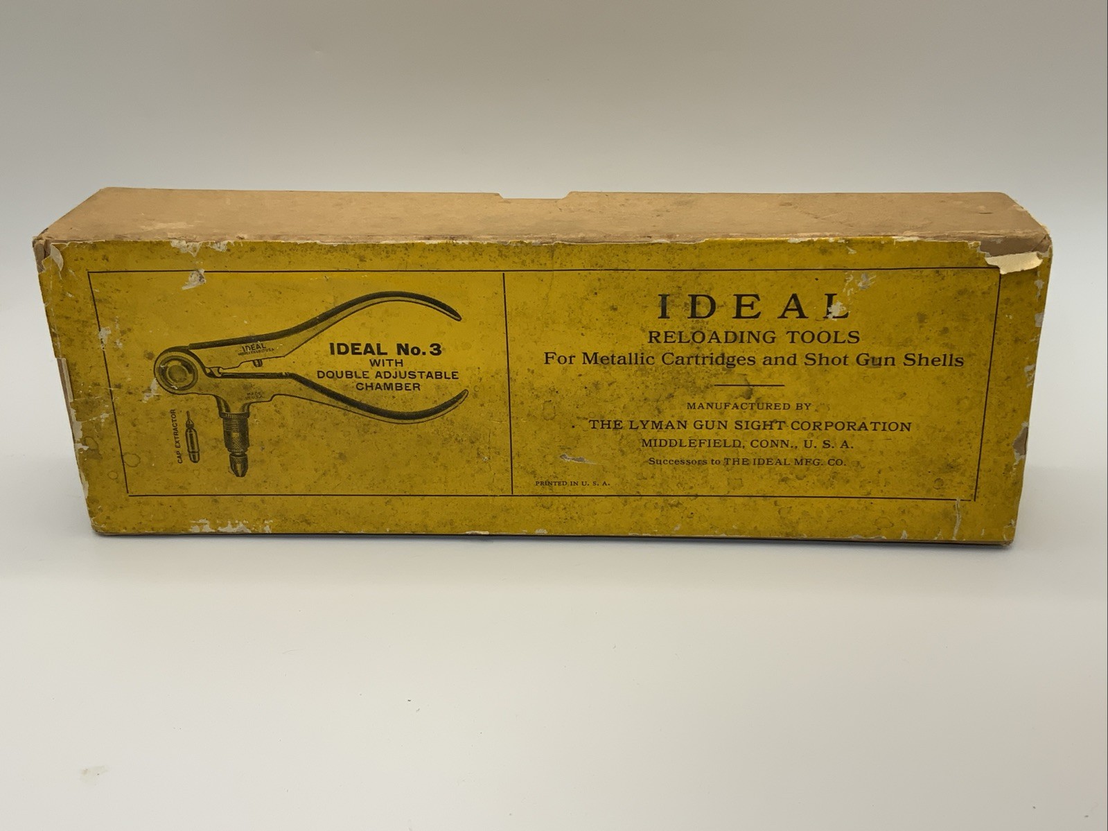 Ideal No.3 Reloading Tool Double Adj Chamber 30/30 Caliber Box and instructions