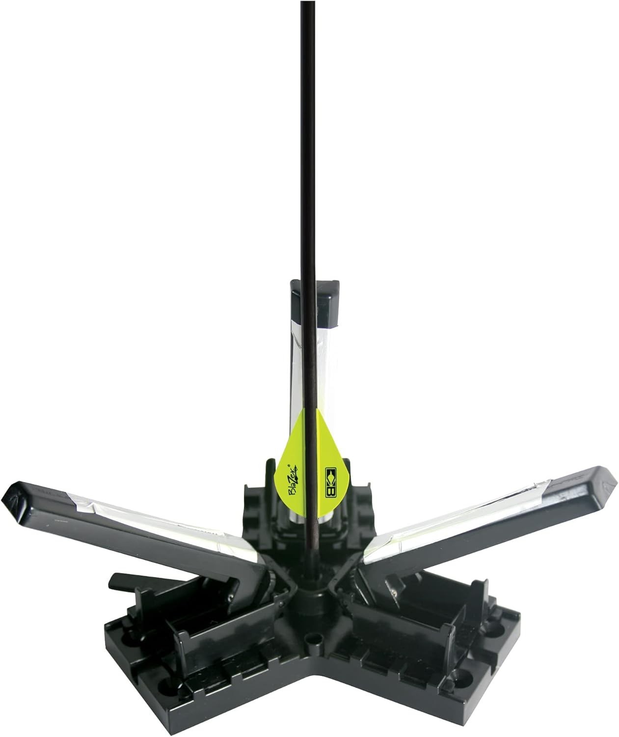 Black Helix Tower Fletching Jig - Optimize Vane Adhesion with 3-Degree Precision