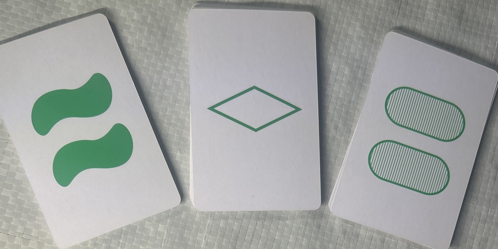 SET Game Cards Complete Green Color Set Replacement Cannei PlayMonster