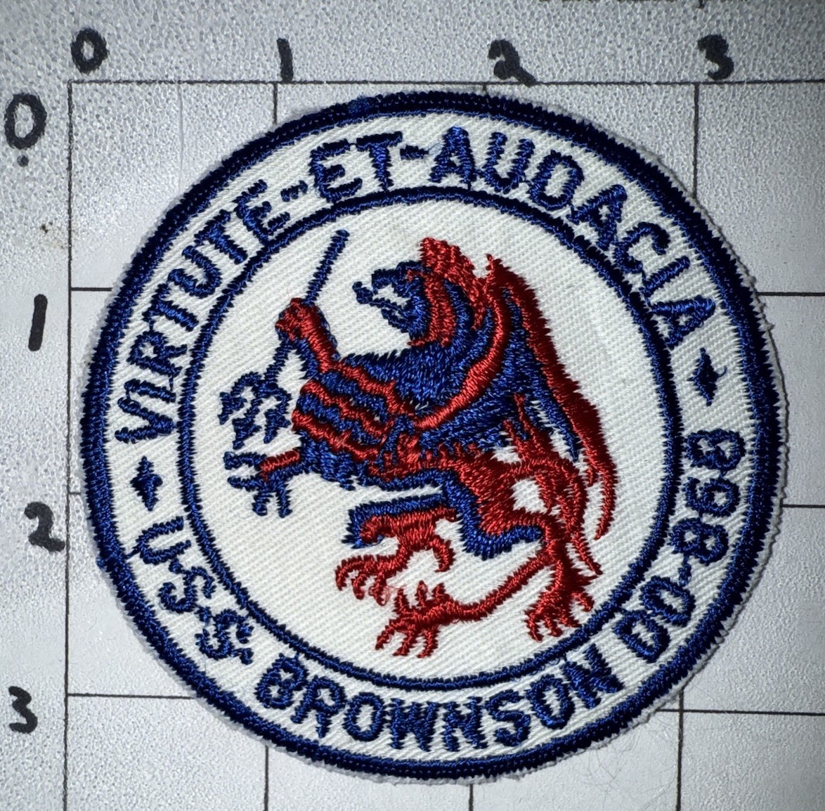 1970s - 1980s USN USS Brownson DD-868 Patch (23)