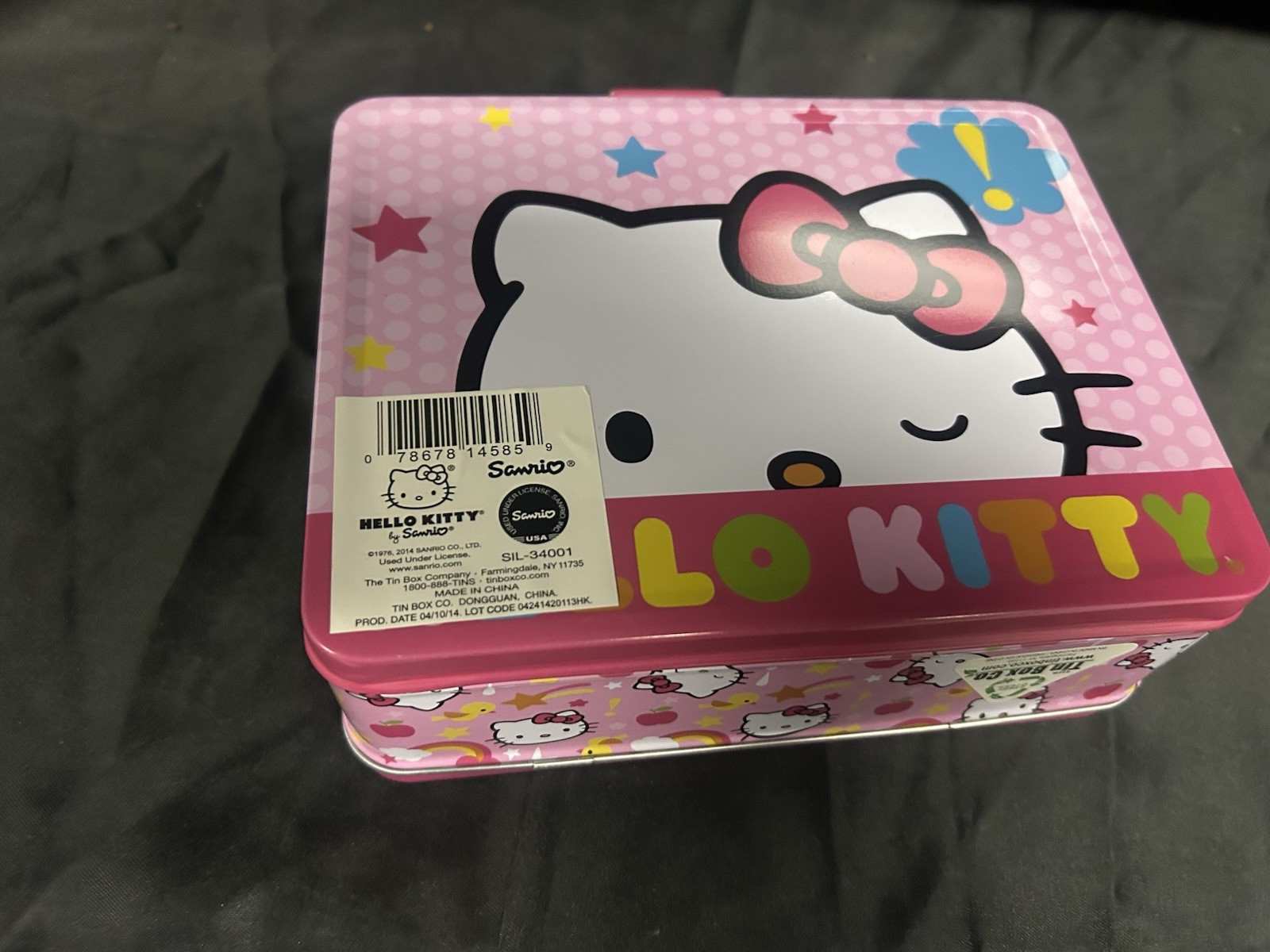 Hello Kitty “Exclamation “ Tin Box Sanrio 2014