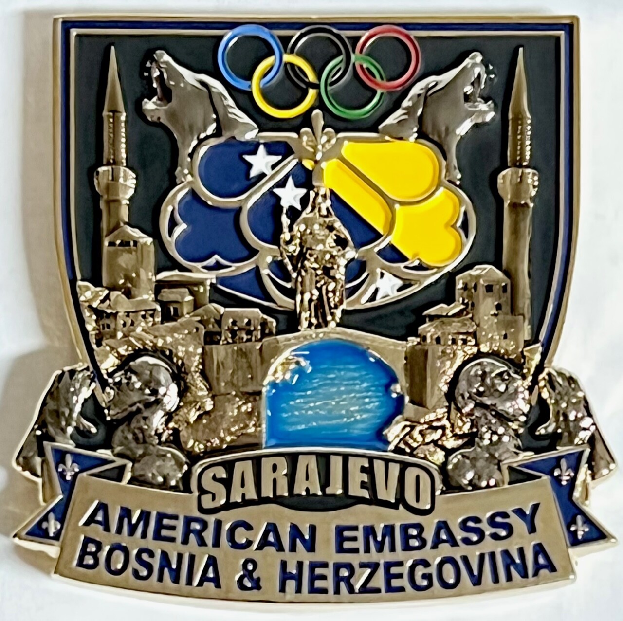 MSG-Det Marine Security Guard Detachment Sarajevo, Bosnia Challenge Coin