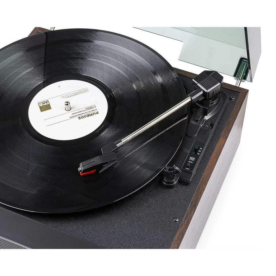 FENTON RP135W RECORD PLAYER 60'S DARK WOOD TURNTABLE