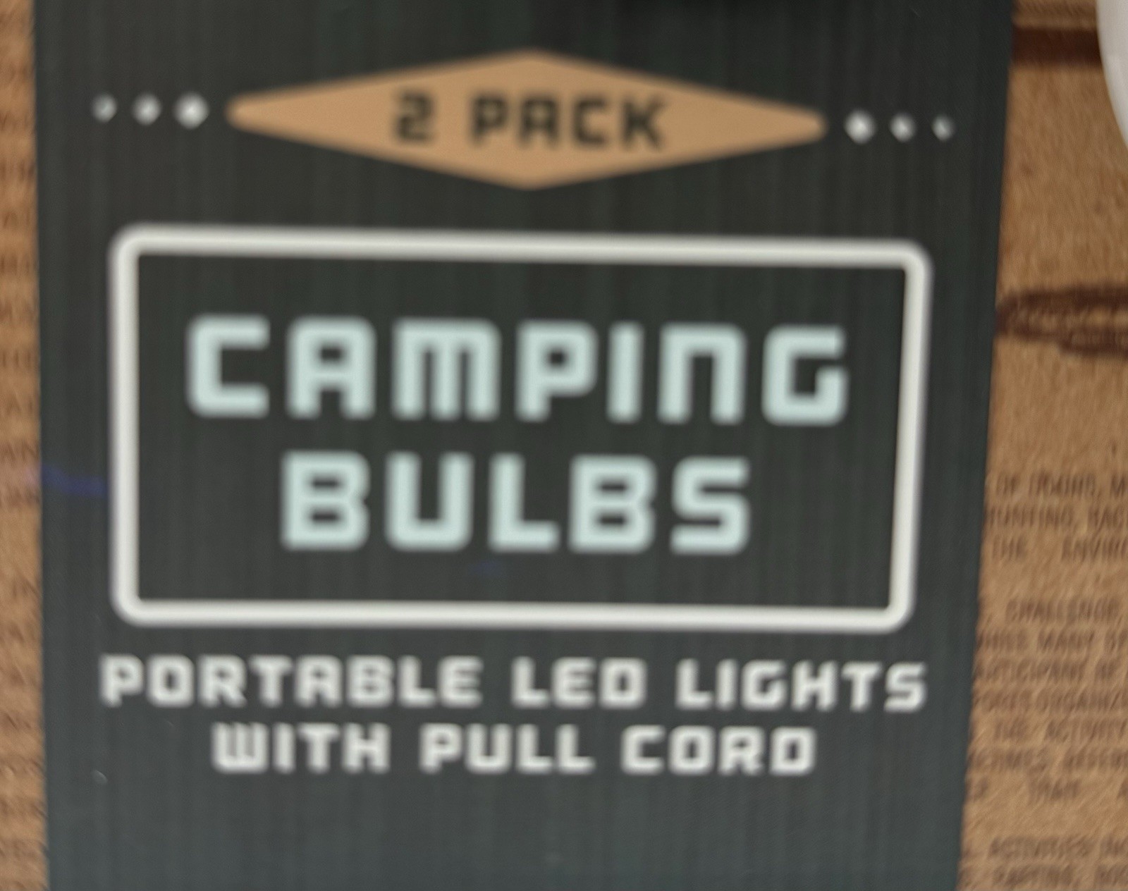 Hanging CAMPING Light- Portable LED Outdoor/Indoor Hanging Bulbs 47” Cord New