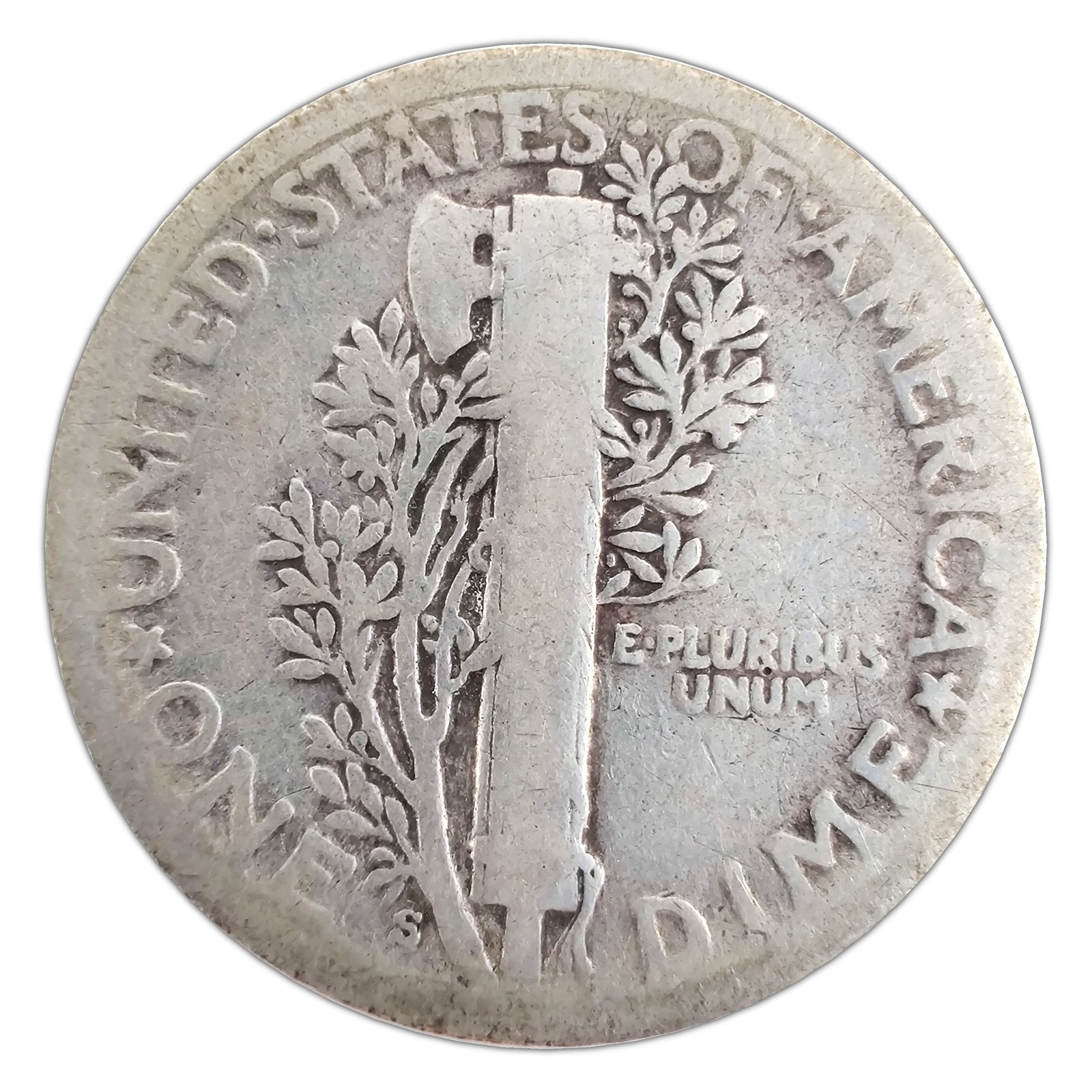 1924-S Mercury Dime G Good 90% Silver
