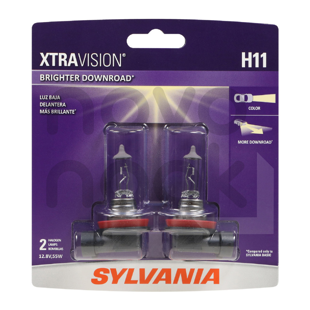 Sylvania H11 XtraVision High Performance Halogen Headlight 2 Bulbs BRAND NEW