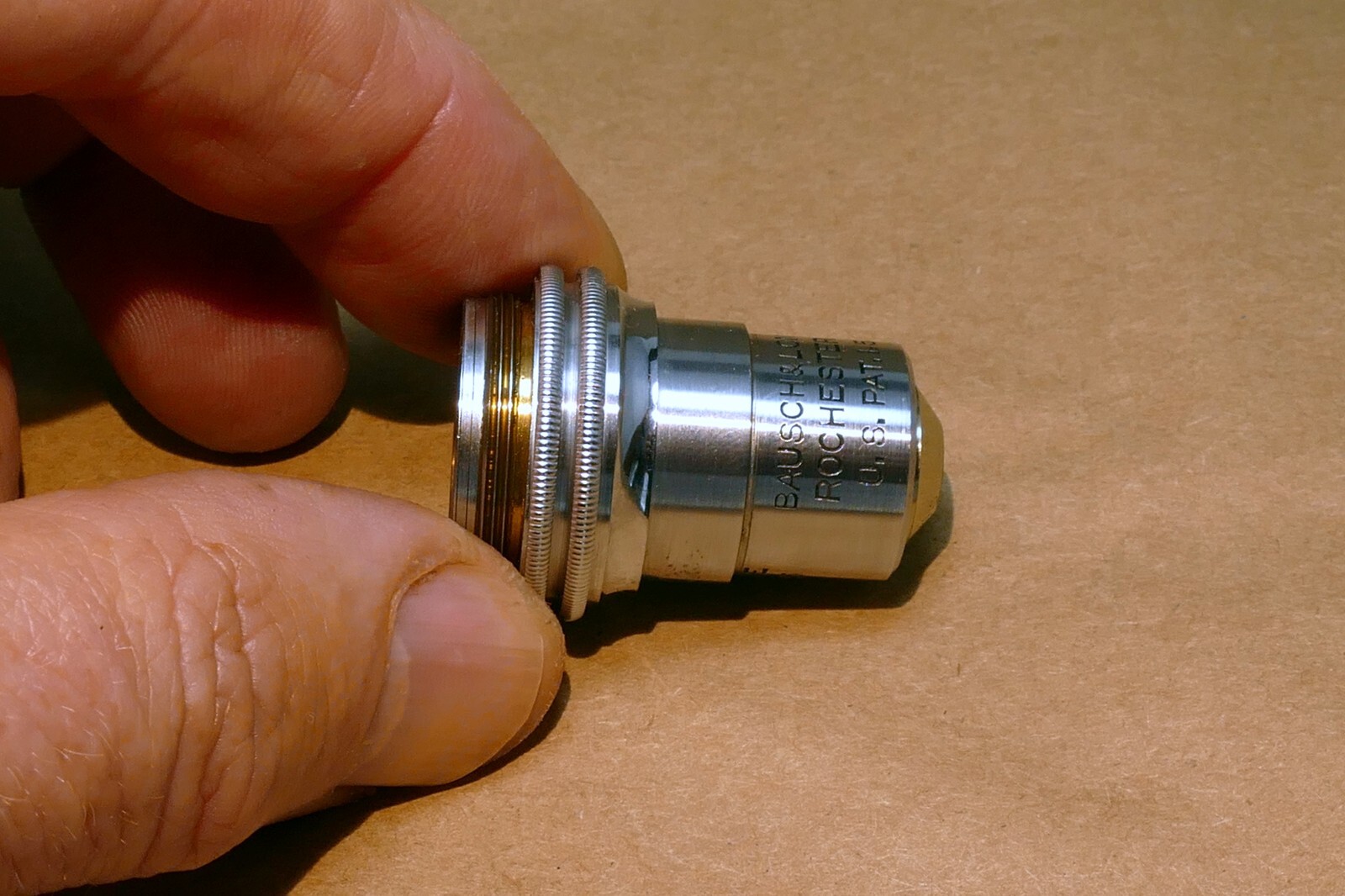 Bausch Lomb 10X 16mm 0.25 Divisible Microscope Objective Rochester NY
