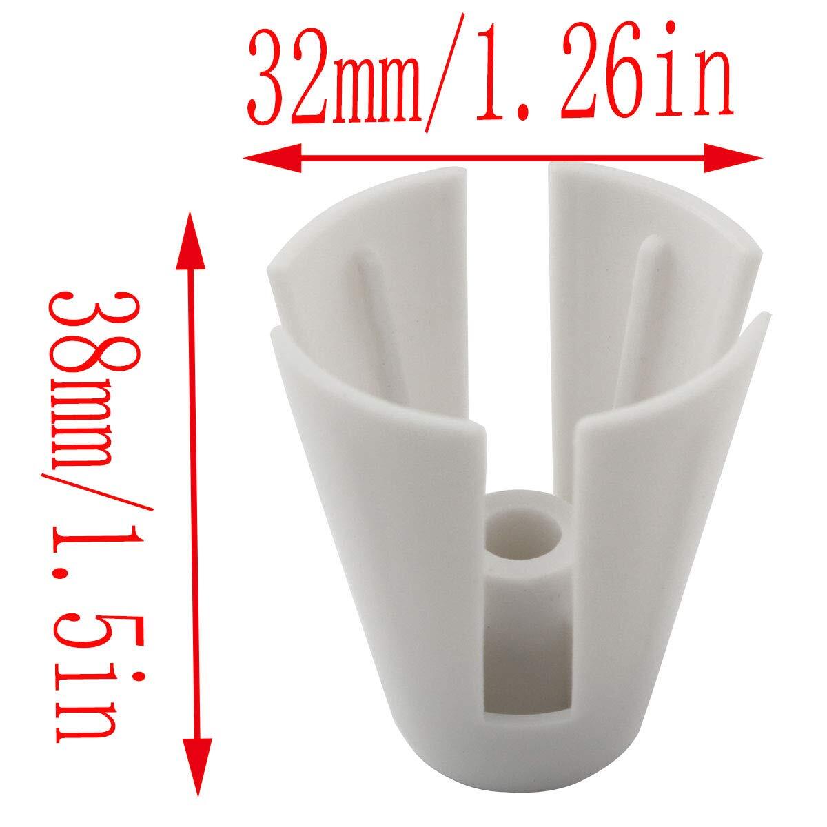 10PCS White Plastic Coil Claw Thread Spool Cone Holder Sewing Accessories for...