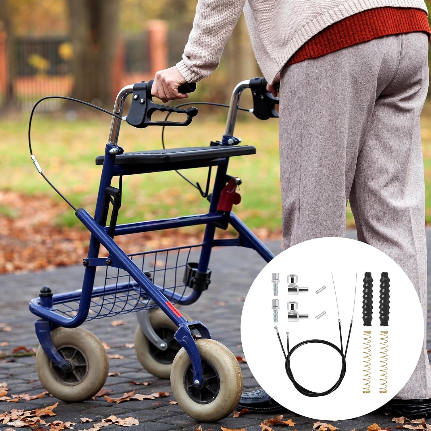41in Brake Cable 2 Pack Rollator Wheelchair Replacement
