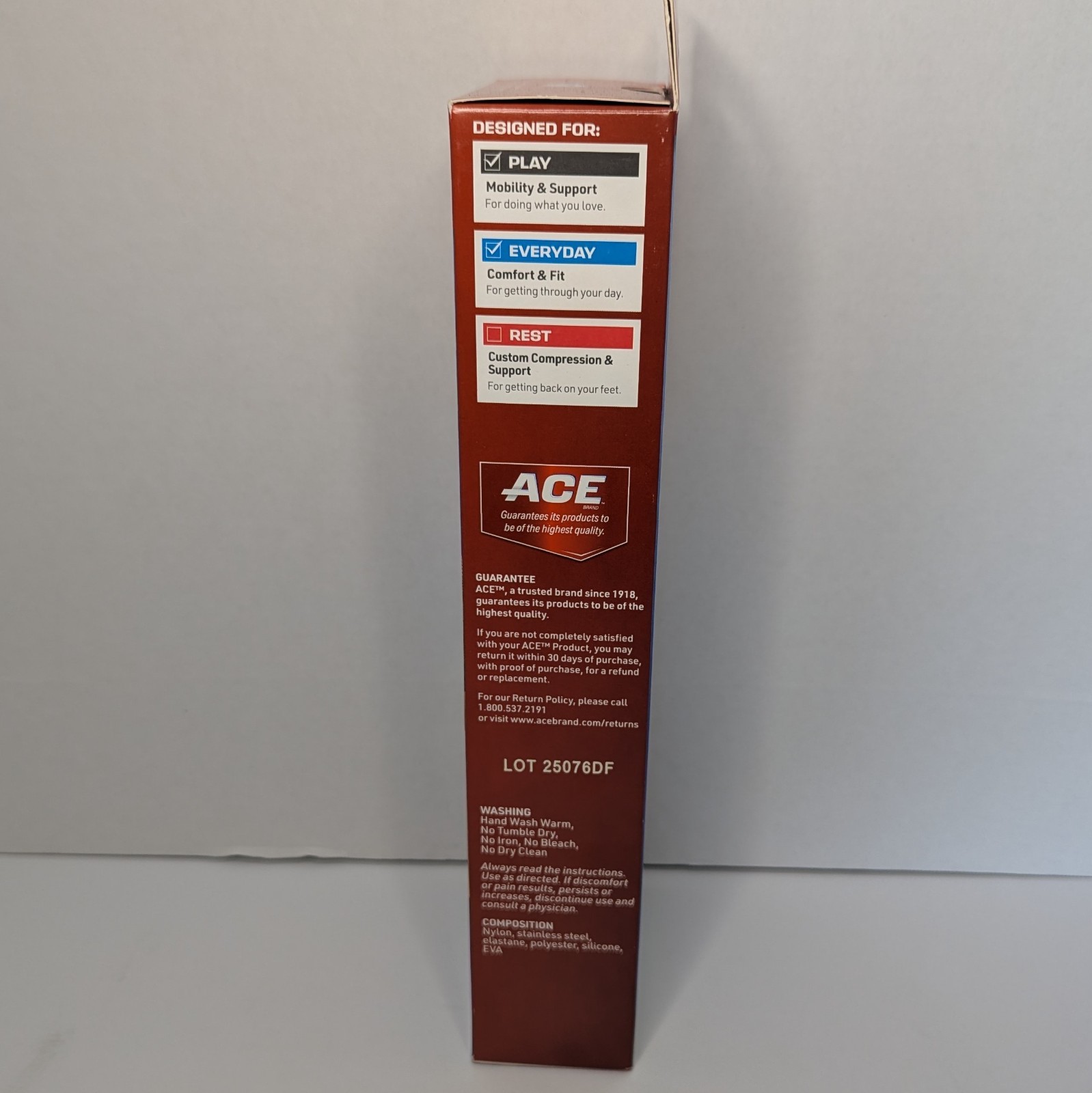 ACE Brand Flex Comfort Compression Knee Sleeve with Stabilizers