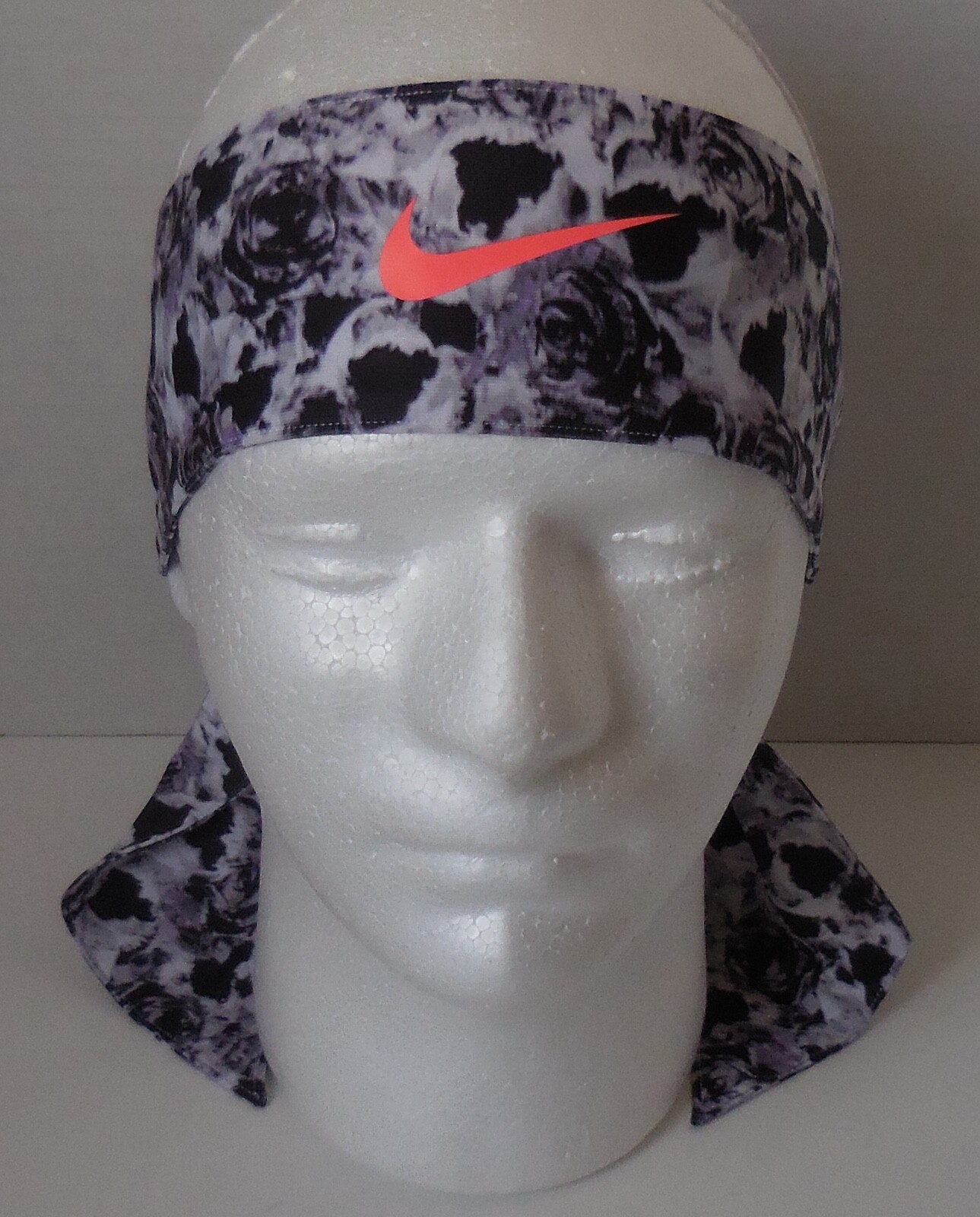 Nike Skylar Diggins Head Tie Printed Reversible Chalk Blue/Black/Bright Mango