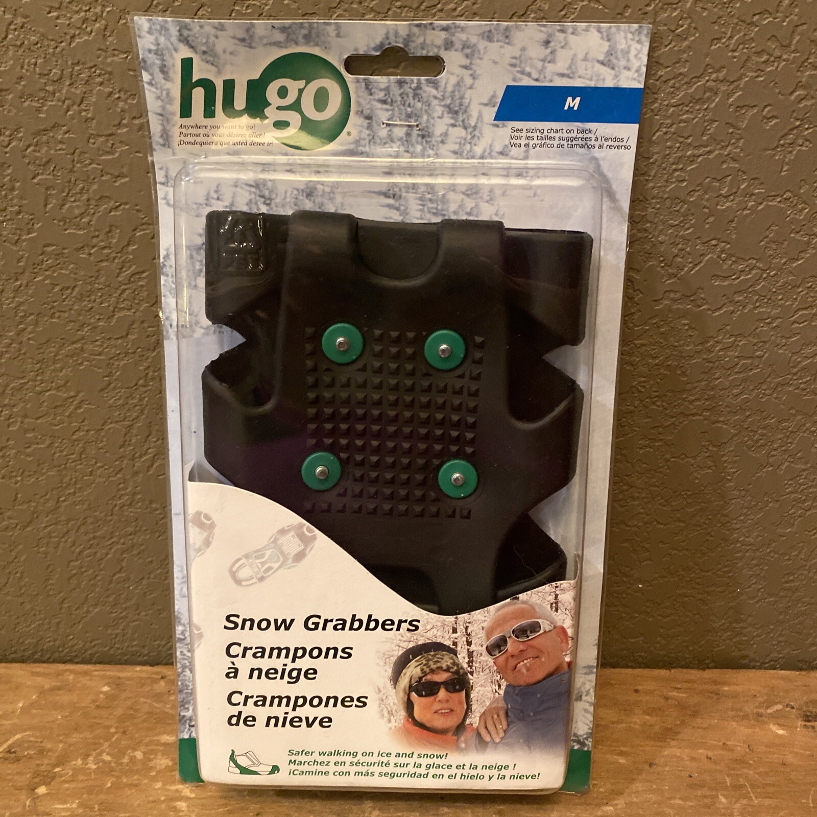 New Hugo Snow Grabbers Size Medium Crampons Ice Snow Hiking
