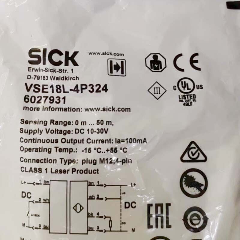 1PC SICK VSE18L-4P324 Photoelectric Sensor VSE18L4P324 Brand new Free shipping
