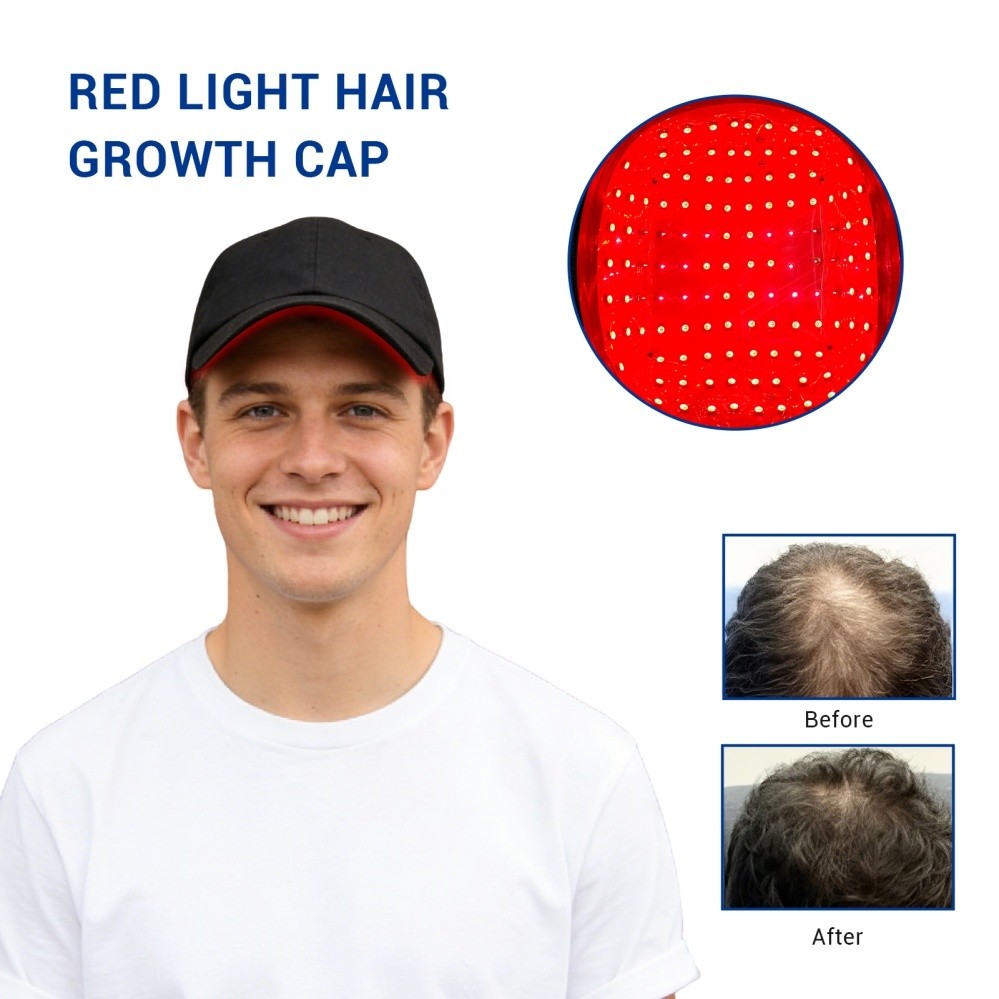Hair Growth Cap For Hair Regrowth Anti Hair Loss Relax Scalp Anti-inflammatory