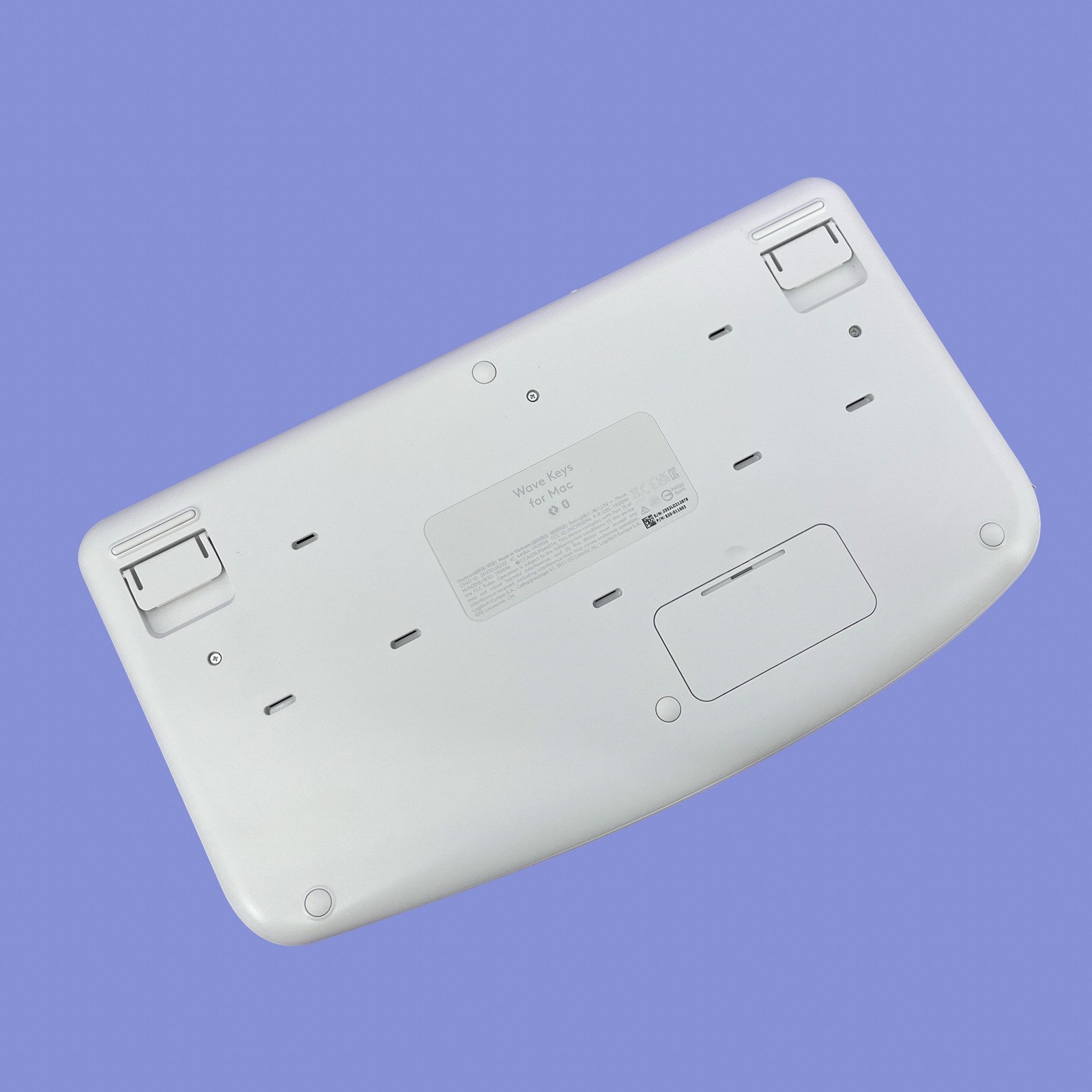 Logitech Wave Keys for Mac Wireless Ergonomic Keyboard Off White #ND1380