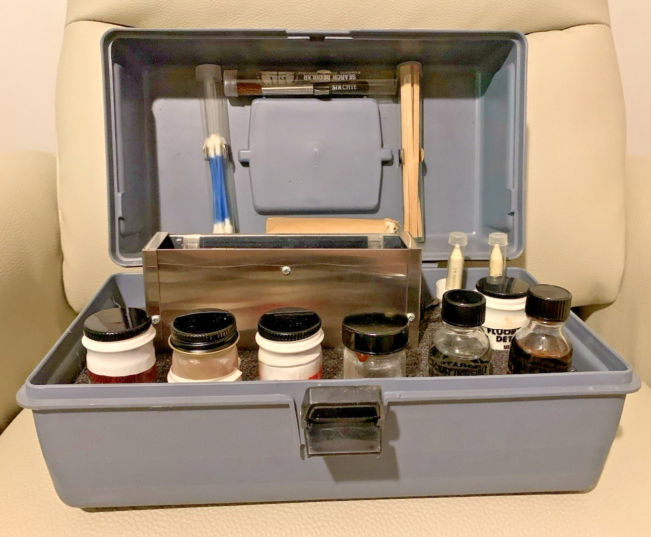 Vintage Fingerprint Equipment Laboratories Technician Kit in Case RARE NOS
