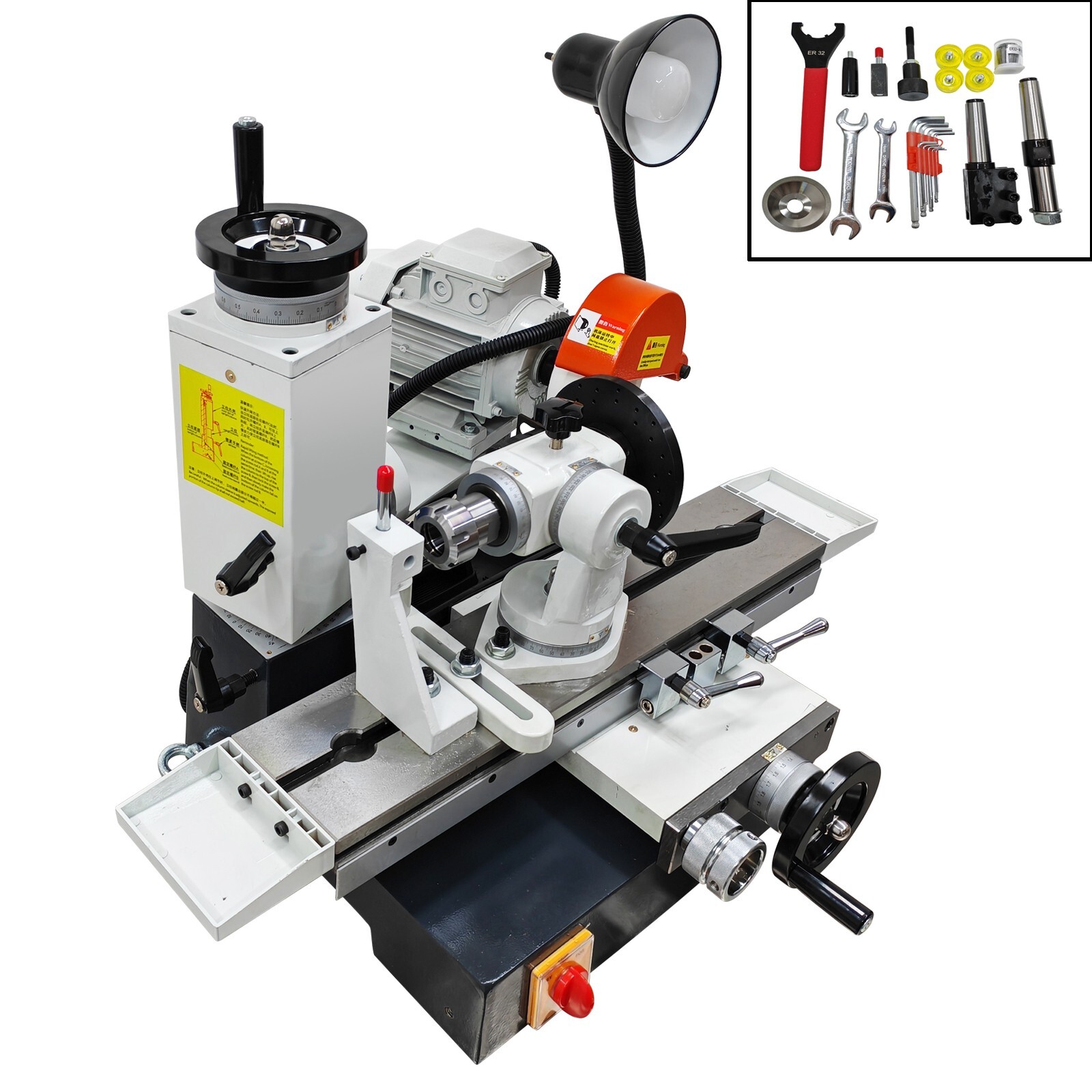 220V Universal Tool Grinding Machine for Metal Process w/50HC Accessories2800RPM
