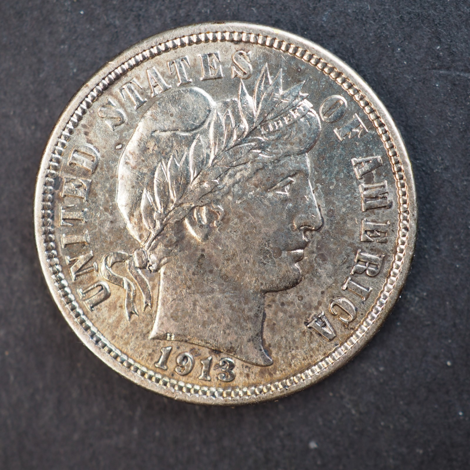1913 *P* BARBER SILVER DIME ***NICE COIN!*** - FREE SHIPPING! C4448