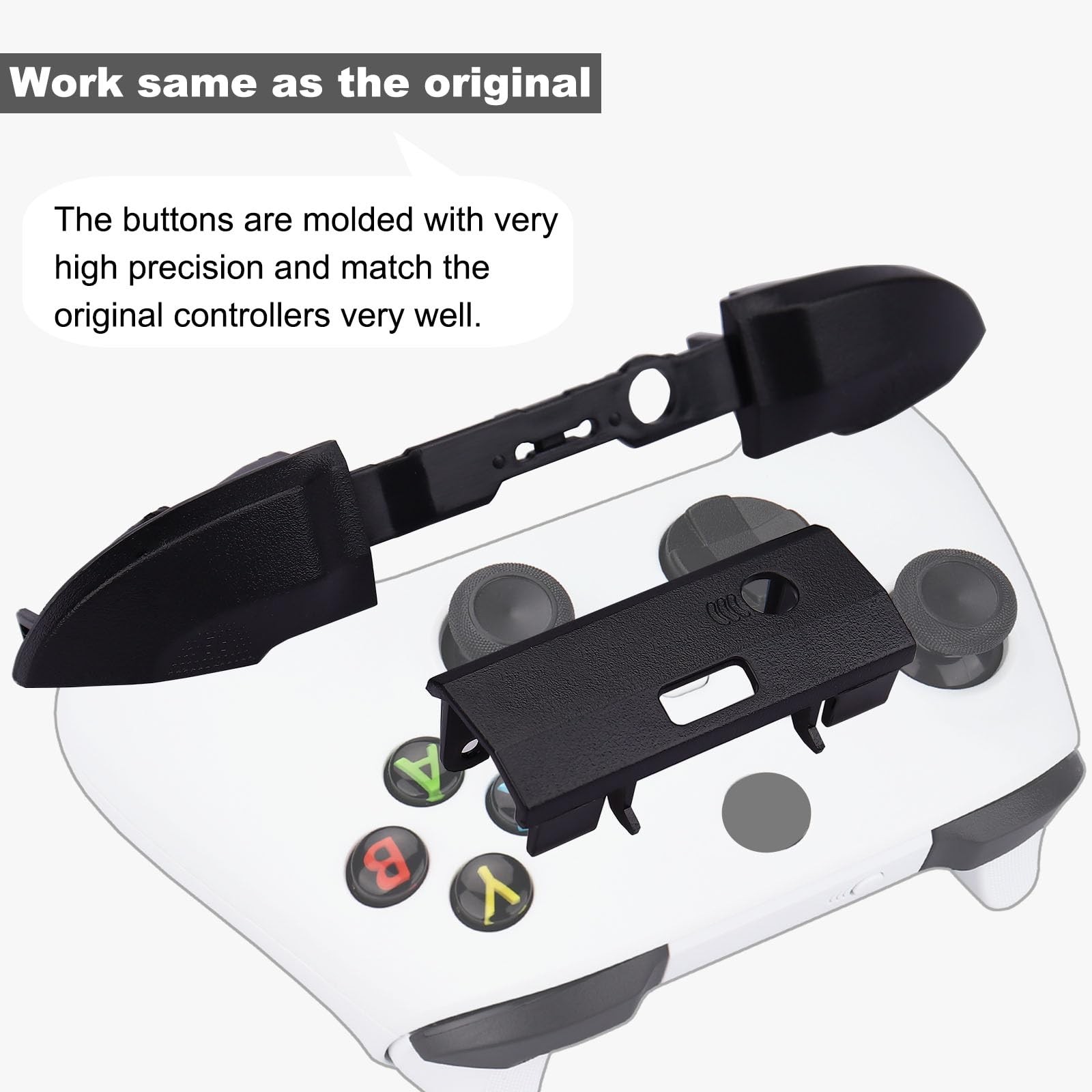 Ikpek 2 Pack Bumpers Replacement LB RB Button for Xbox Series X/S Controllers...