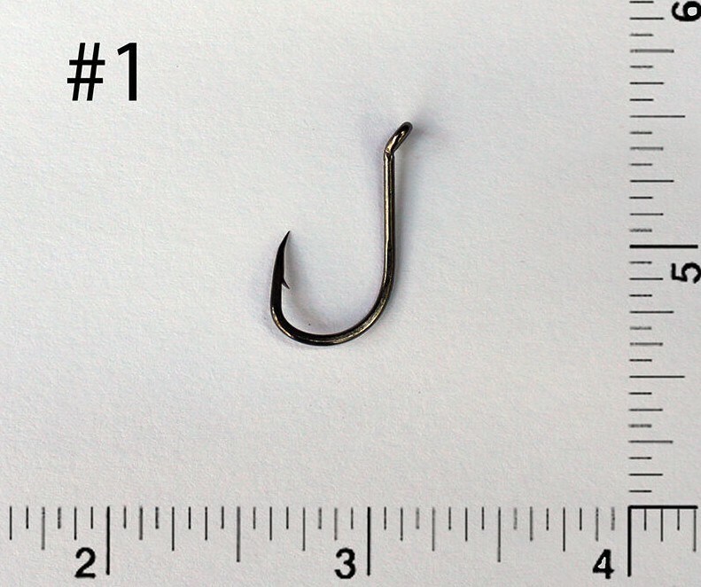 PACK OF 1000 Size #1 TACKLEWORKS Octopus J Fishing Hooks 8299