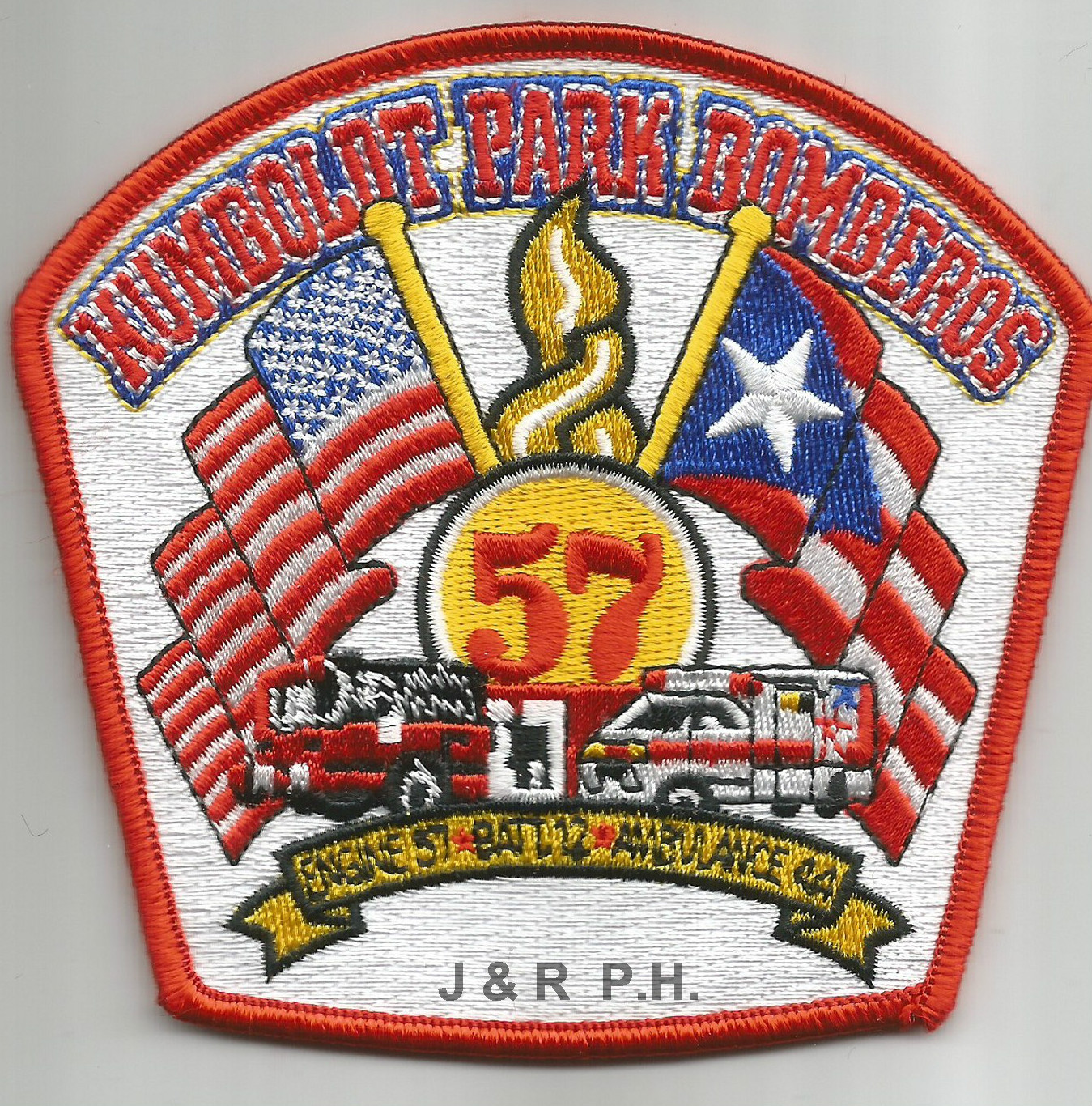 Chicago  Engine-57 / Batt-12 "Humboldt Park", IL (4.25" x 4" size) fire patch