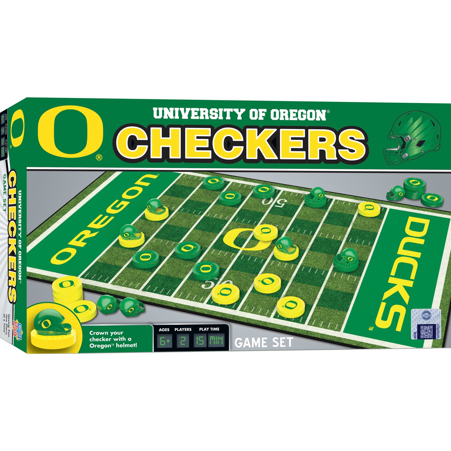 MasterPieces - Oregon Ducks - NCAA Checkers Board Game