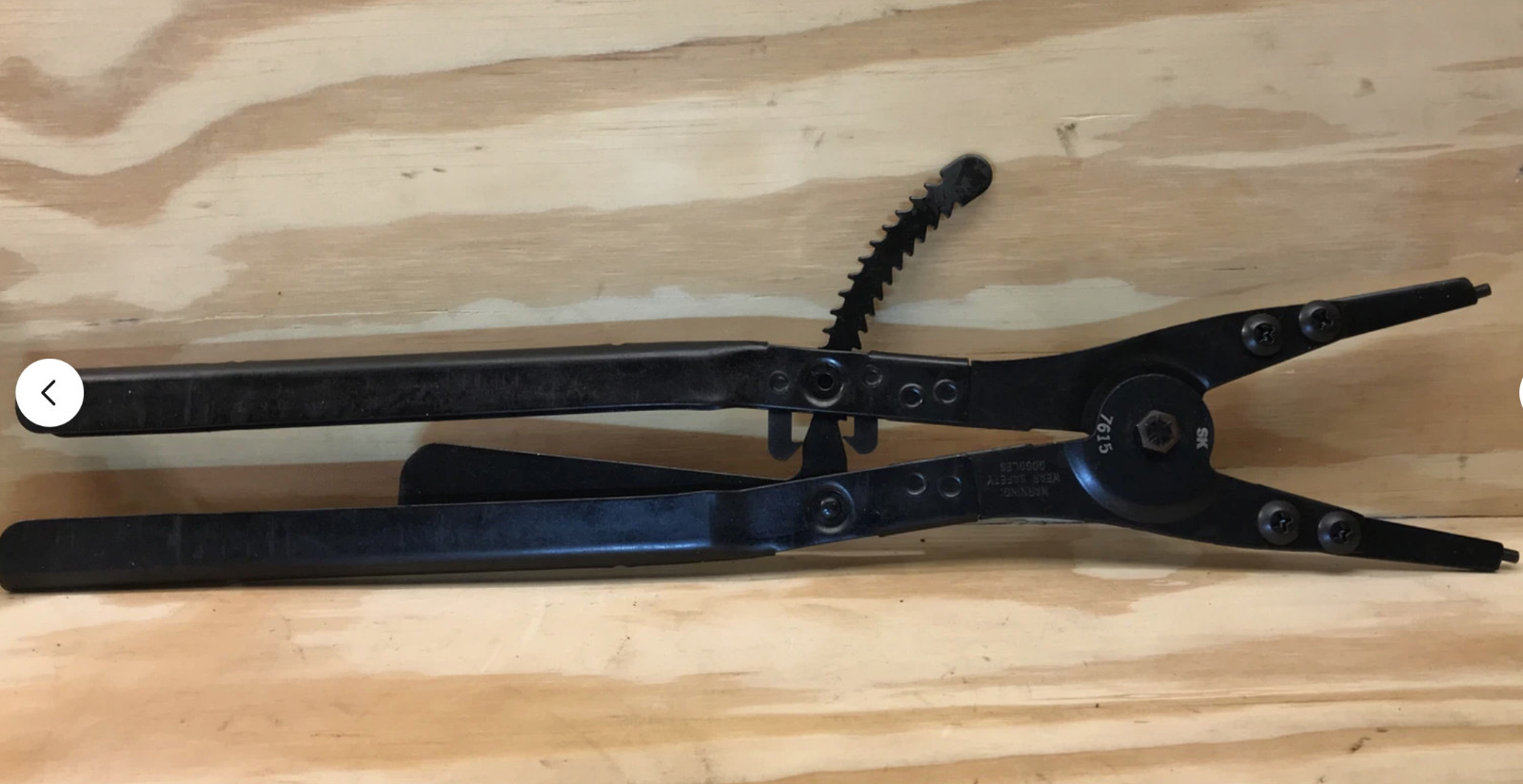 SK TOOL 7615 Retaining Ring Pliers Made in USA. Look For Measurements In Pics.