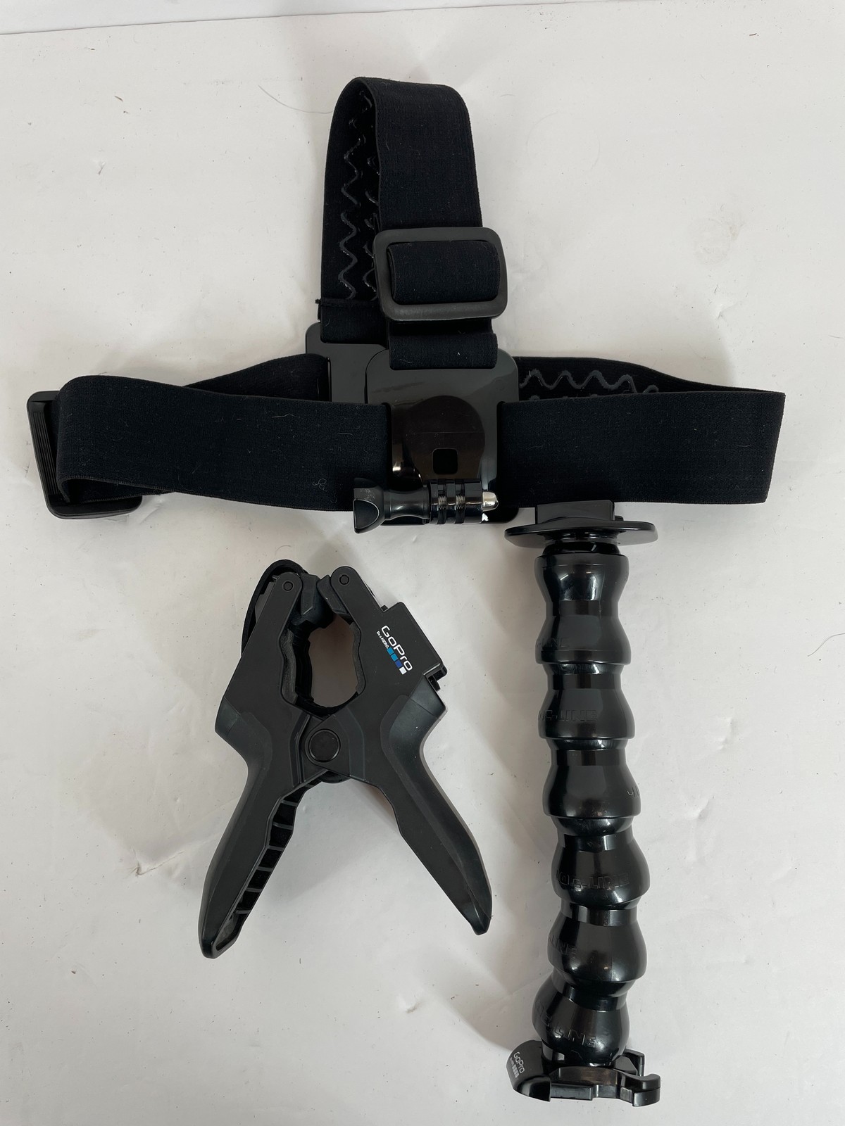 GoPro Head Strap Mount & Jaws Flex Clamp Bundle for Action Cameras