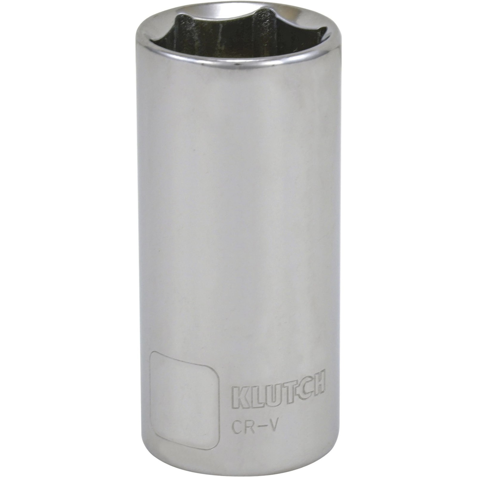 Klutch Deep Socket, Metric, 27mm, 1/2in.-Drive, 6-Pt.
