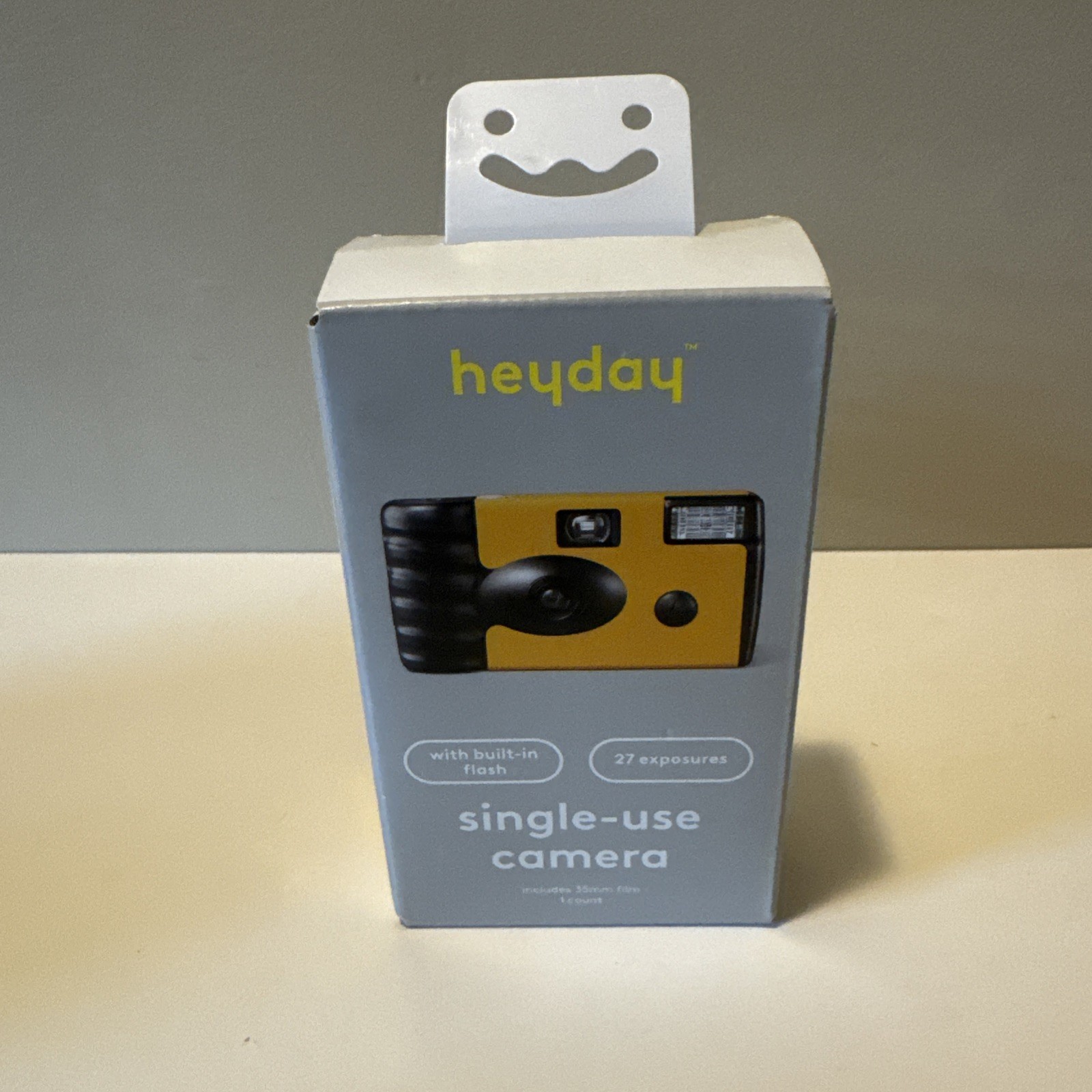 New Single Disposable One Time Use Camera  heyday yellow NEW SEALED 27 Exposures