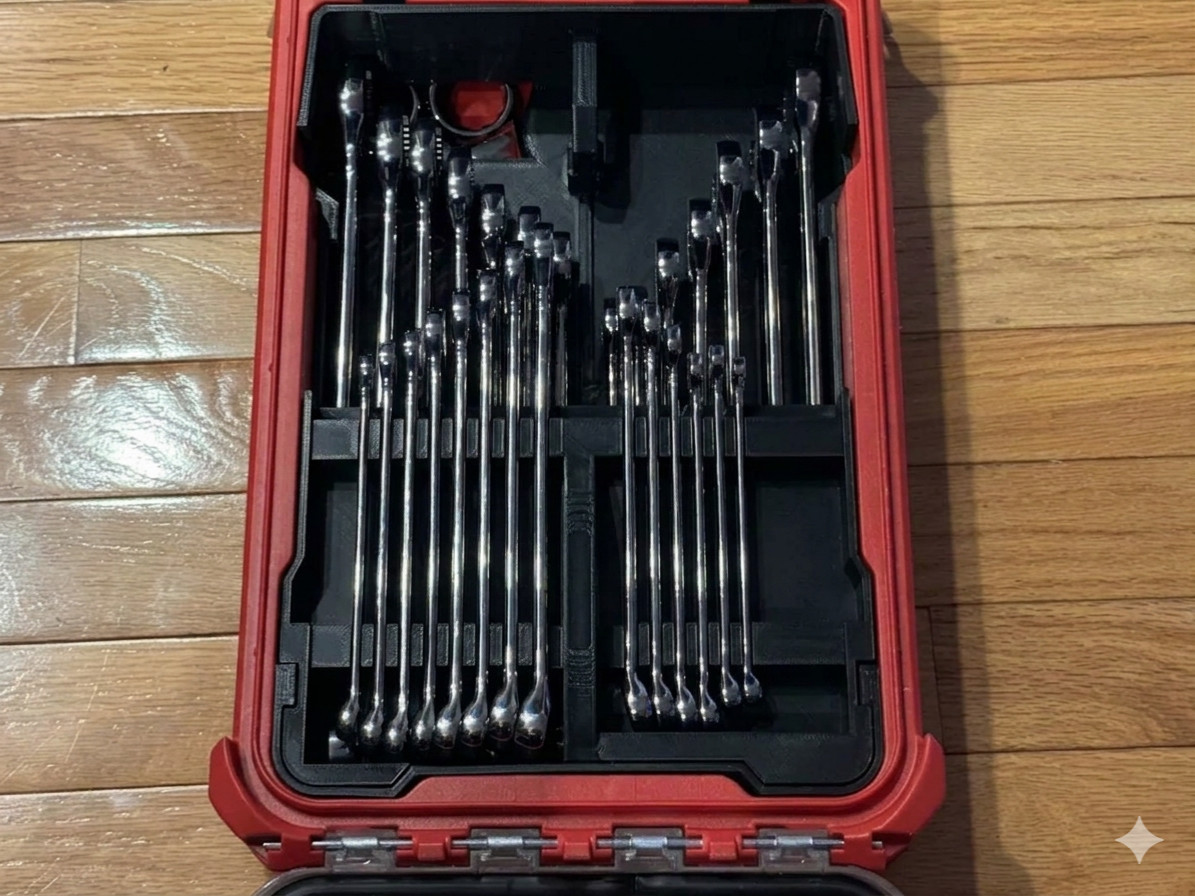 Insert for Milwauke Packout Compact Organizer - Wrench Organizer