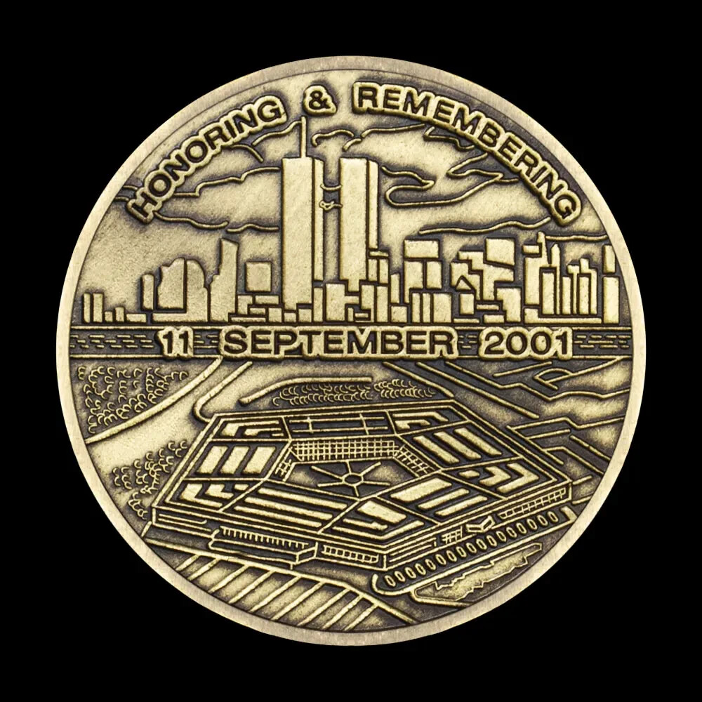 Honoring and Remembering 11 September 2001 Commemorative Challenge Coin Gift