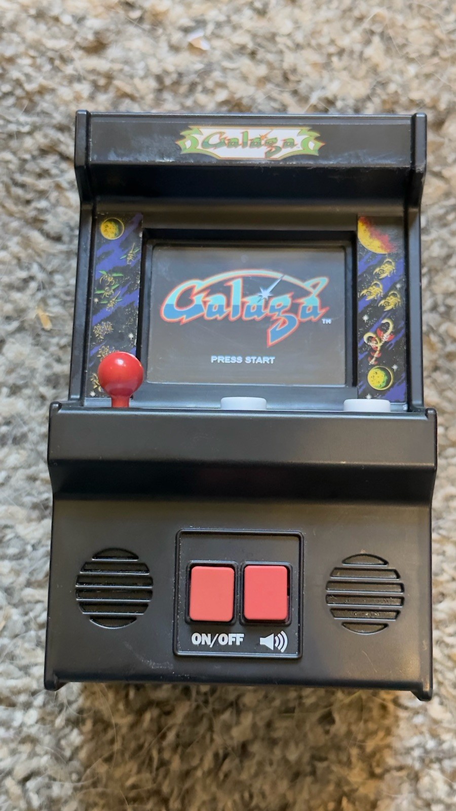 Mini Arcade Machine: Galaga/Q*bert Video Game, Fully Playable, 5.6 Inch