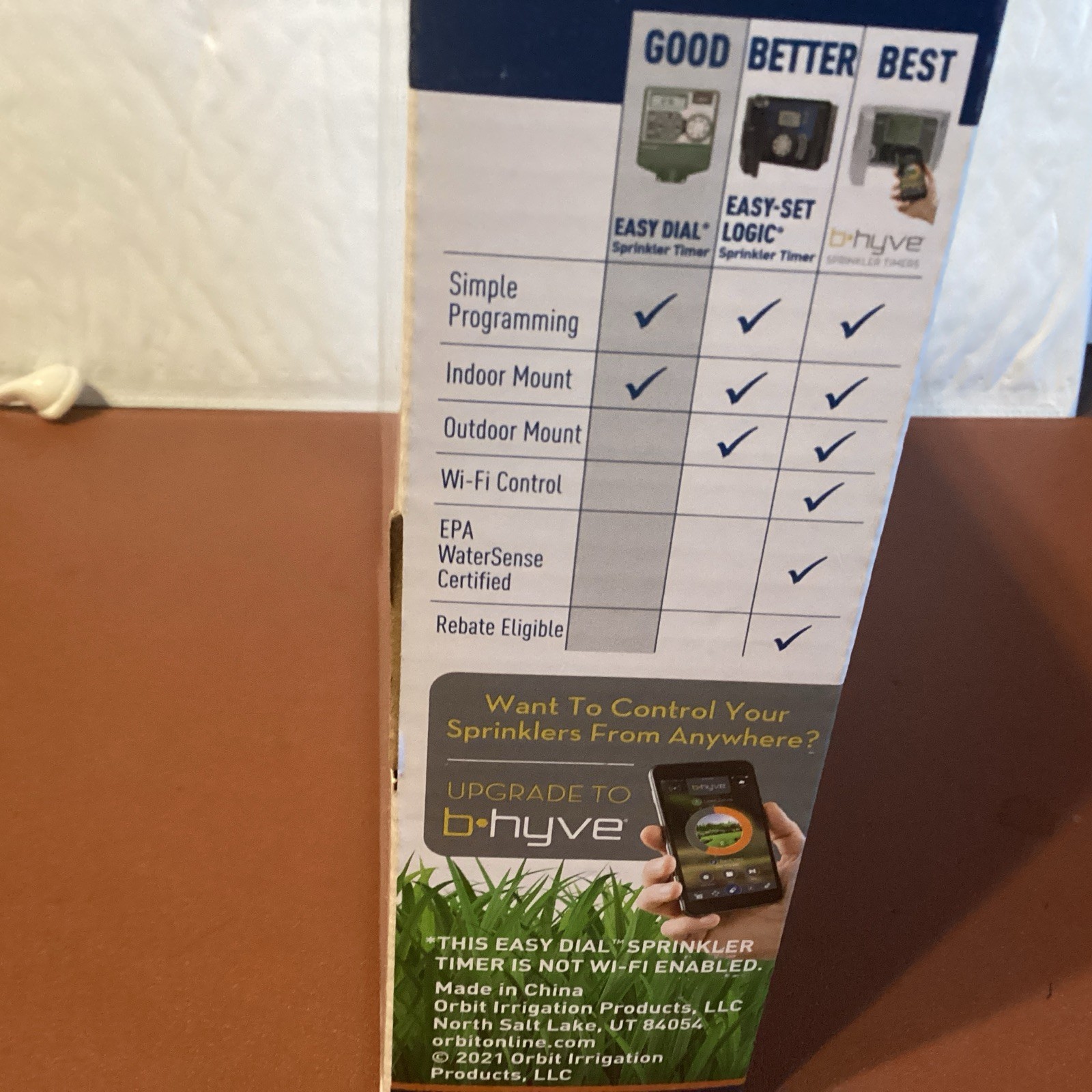 Orbit 6 Station Easy Dial Sprinkler Timer # 28966