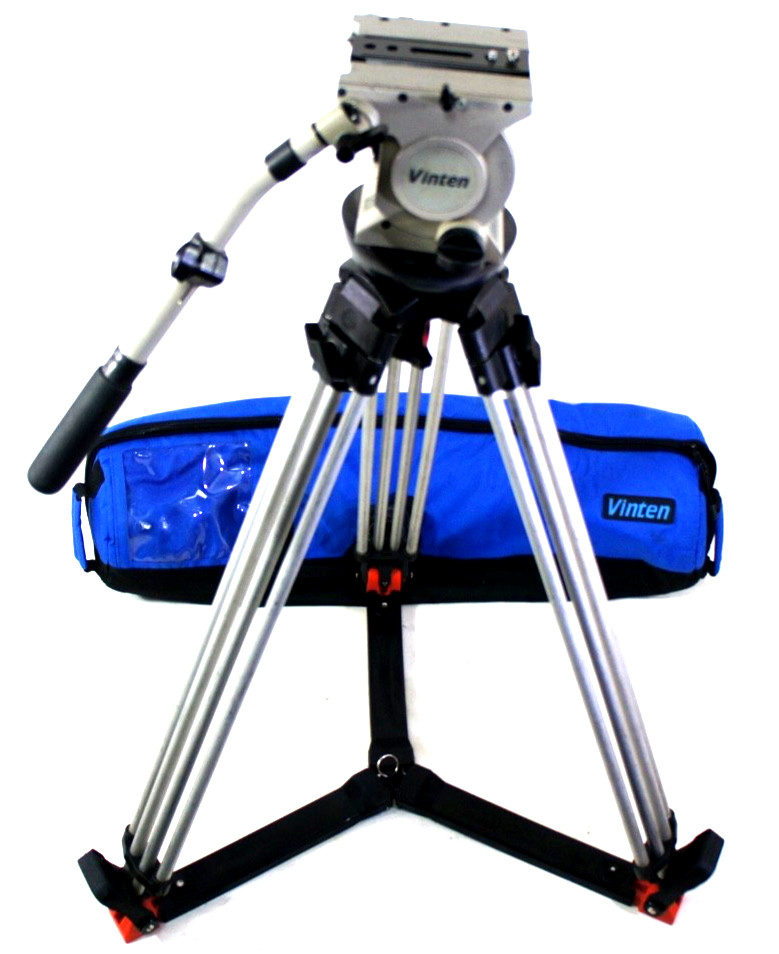 VINTEN VISION 20 DA 1D TRIPOD SYS PLT TBAR TDKNB BAG GRSPR MINT SERVICED 44Lb🔥