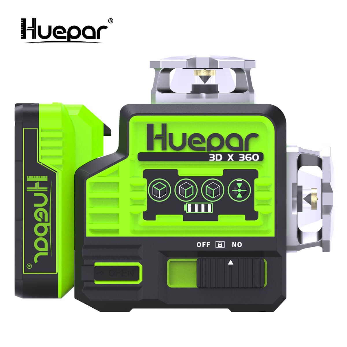 Huepar 3D Green Self-leveling Laser Level with Bluetooth & Remote Control P03CG