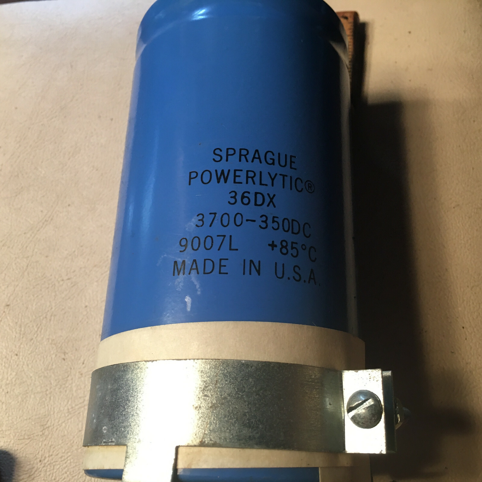 Sprague Powerlytic Capacitor, 3700uf 350 VDC