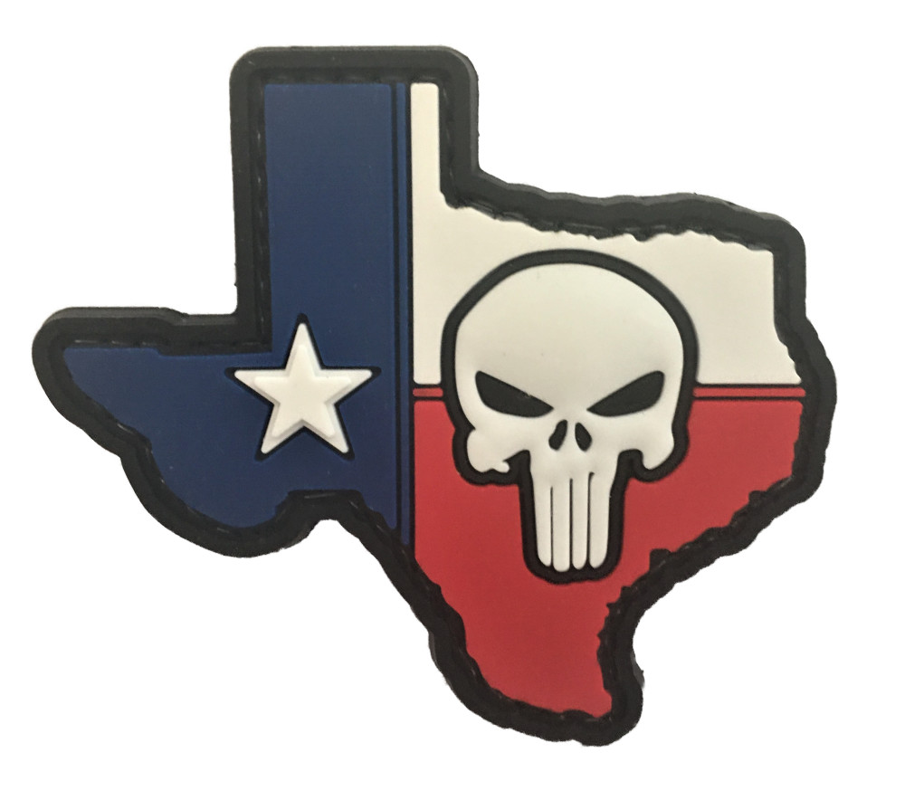 Texas Skull State Outline PVC Patch ( UT SEAL MARSOC Special Forces GB SOI) 764
