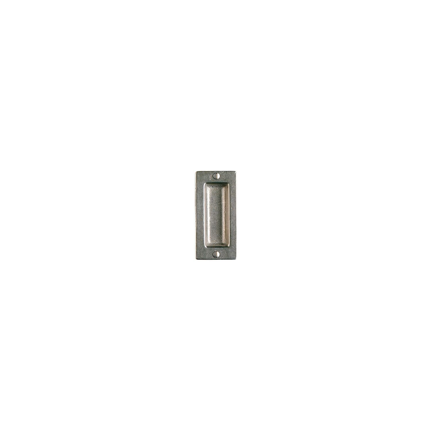 Rocky Mountain flush pull 4.25" x 2" white bronze light