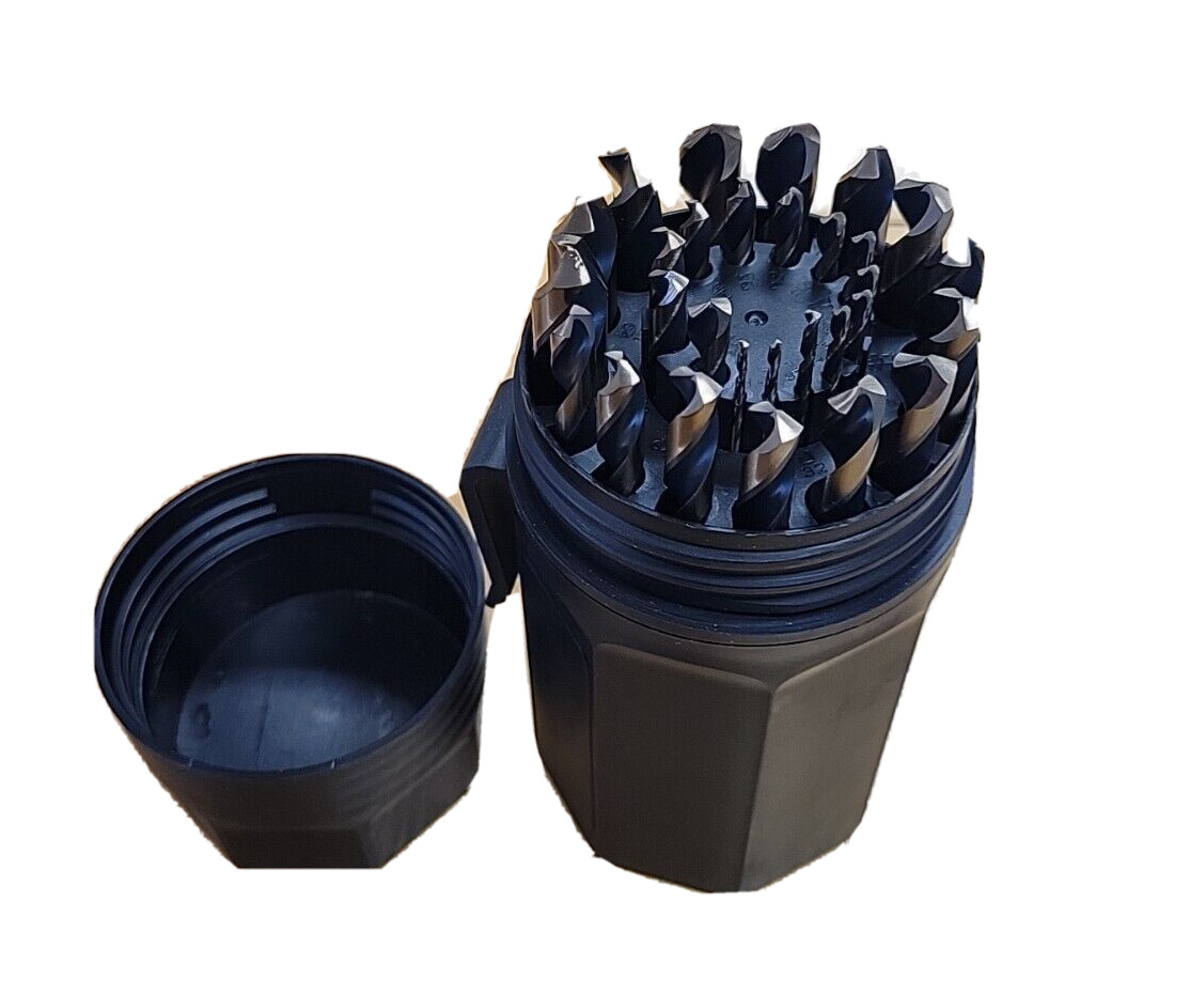 Viking Drill 29Pc AQF-29P Bully Premium Gold And Black Drill Bit Set Made in USA