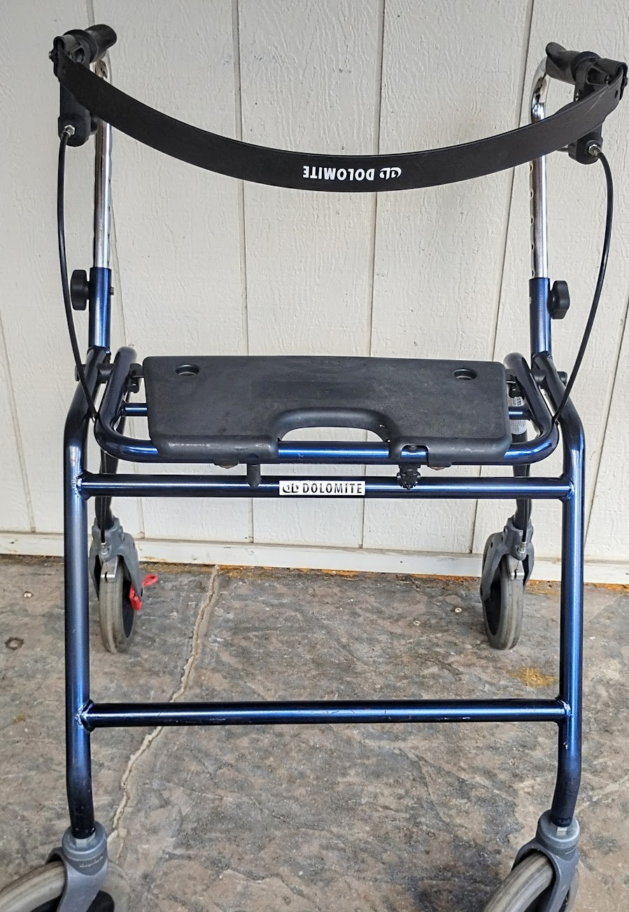 Dolomite Maxi + Plus 650 Rollator Walker Heavy Duty Rolling Bariatric 452 Lbs