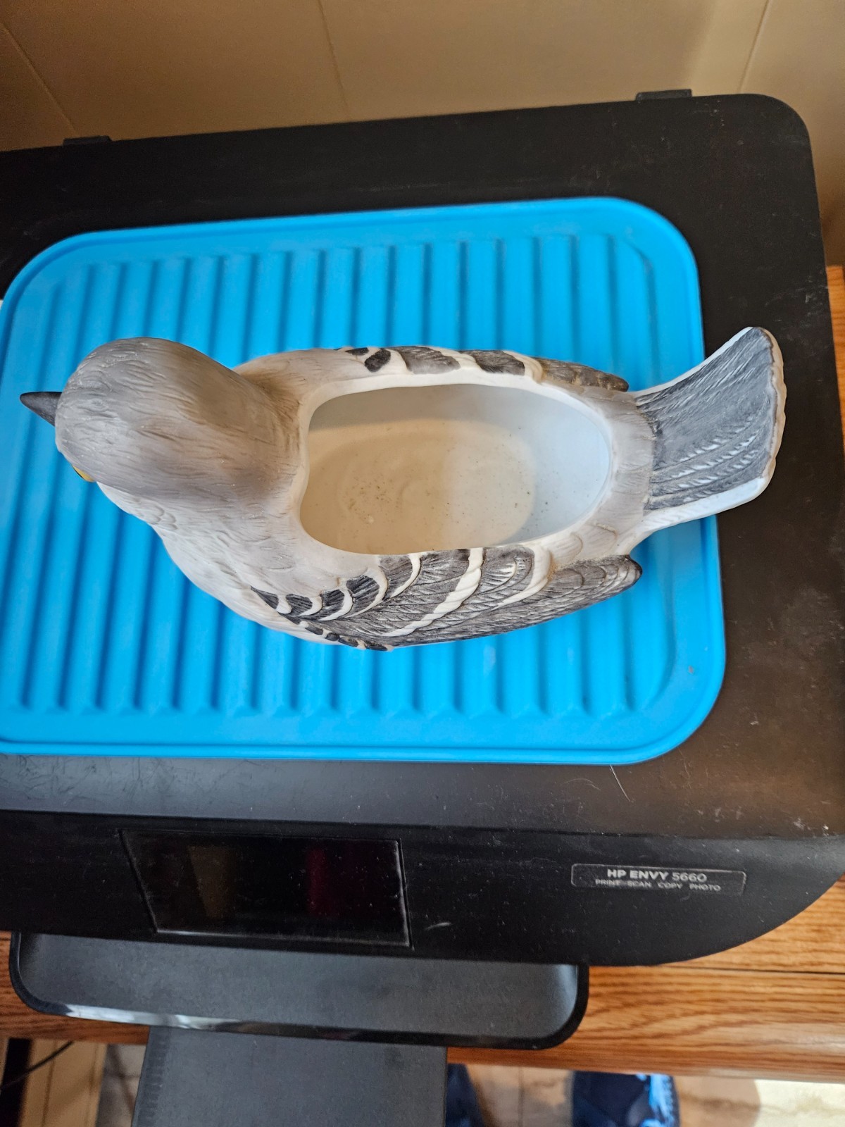 Porcelain bird planter from Mexico