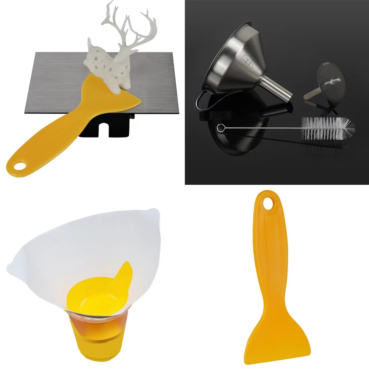 3D Printer parts UV Photosensitive Resin Filter Funnel 304 UV curing SLA/LCD
