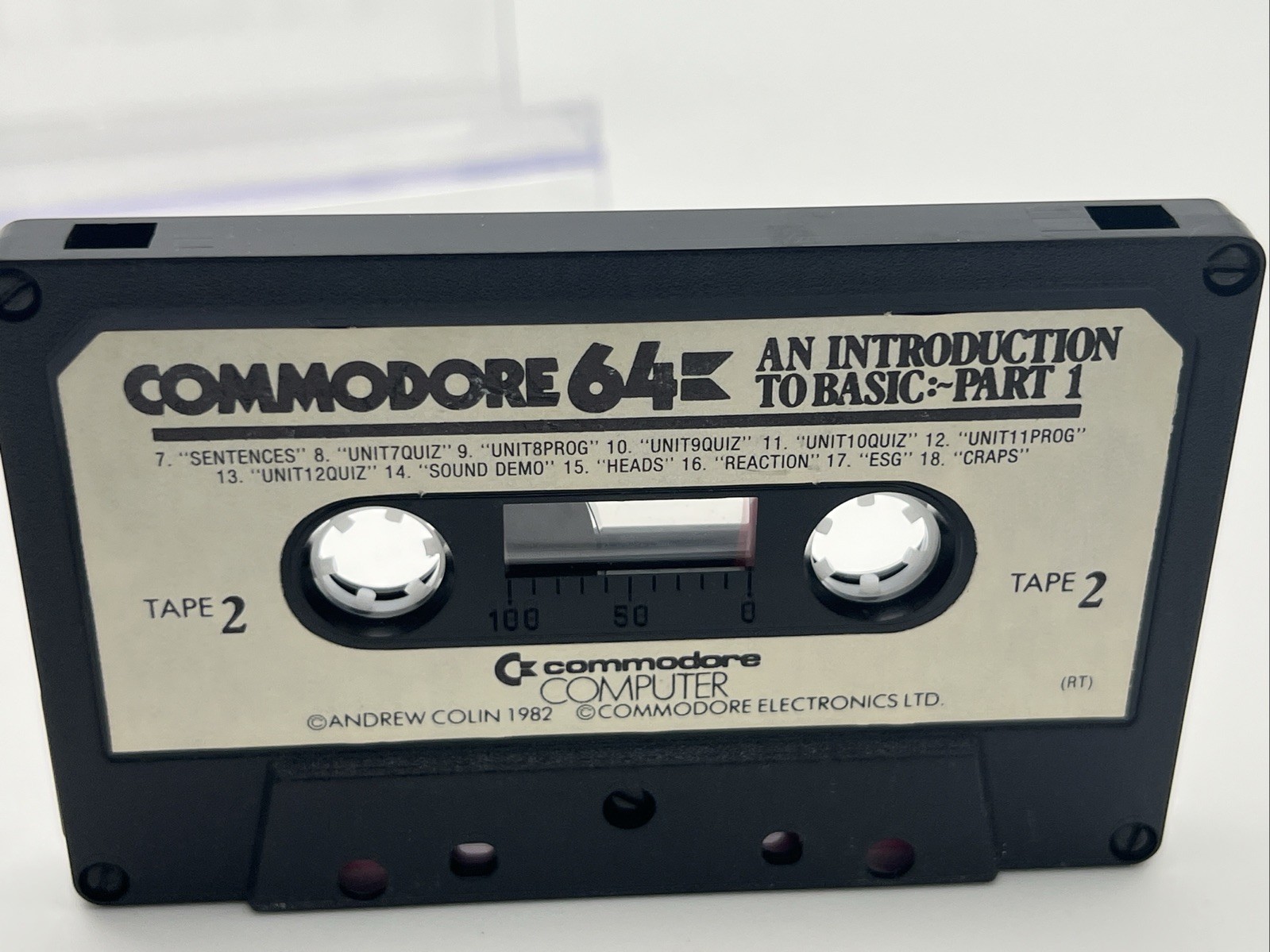 Intro to BASIC:Part I C64 Cassettes Commodore 64 Tape 1 & 2