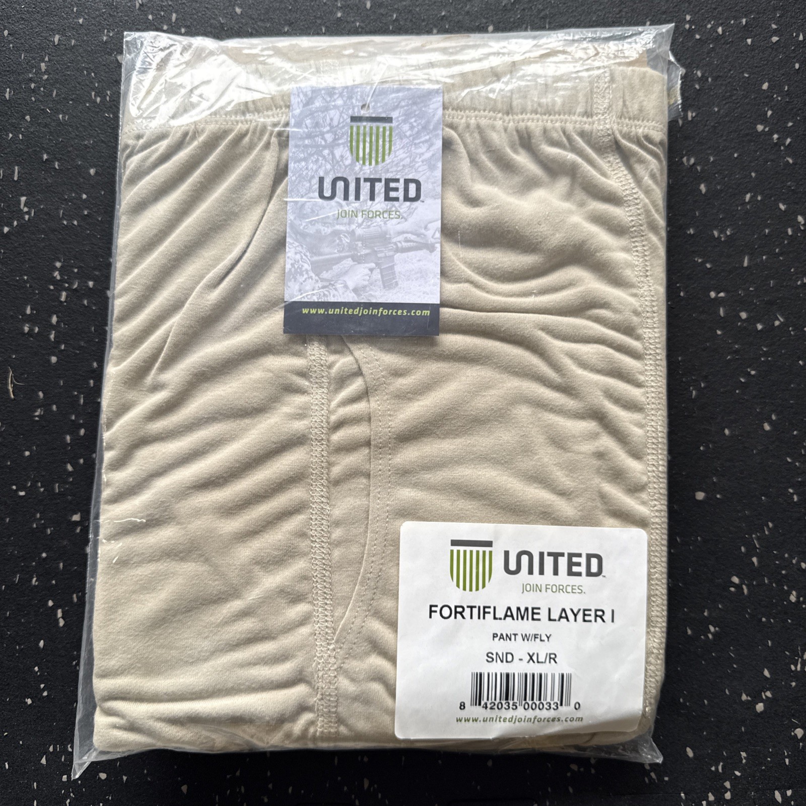 UNITED Join Forces Fortiflame Combat Crew XL/R Pant With Fly Tan