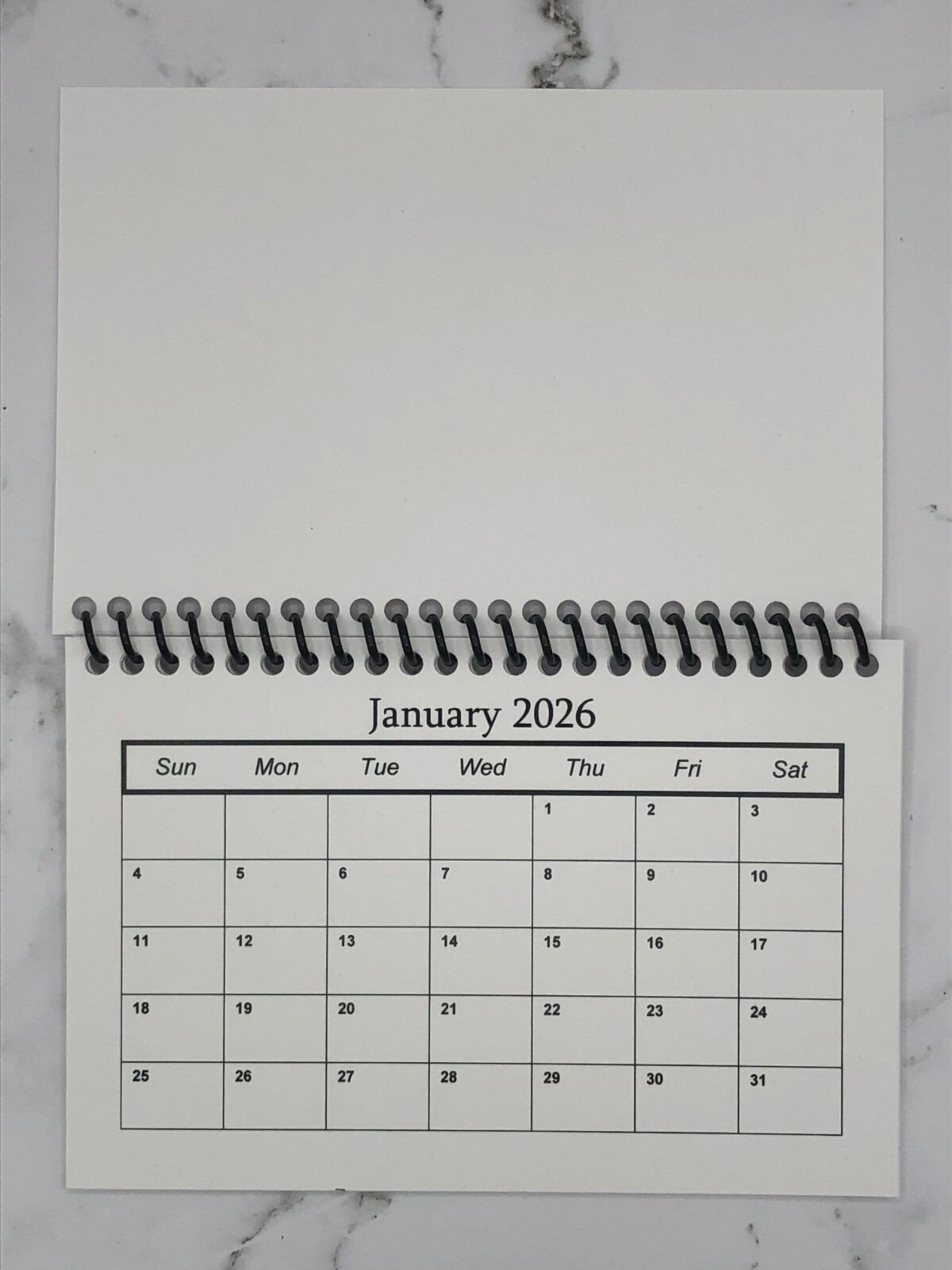 2026 Blank Calendar - 4" x 6" LOT of 10 - DECORATE, STAMP, DESIGN YOUR WAY