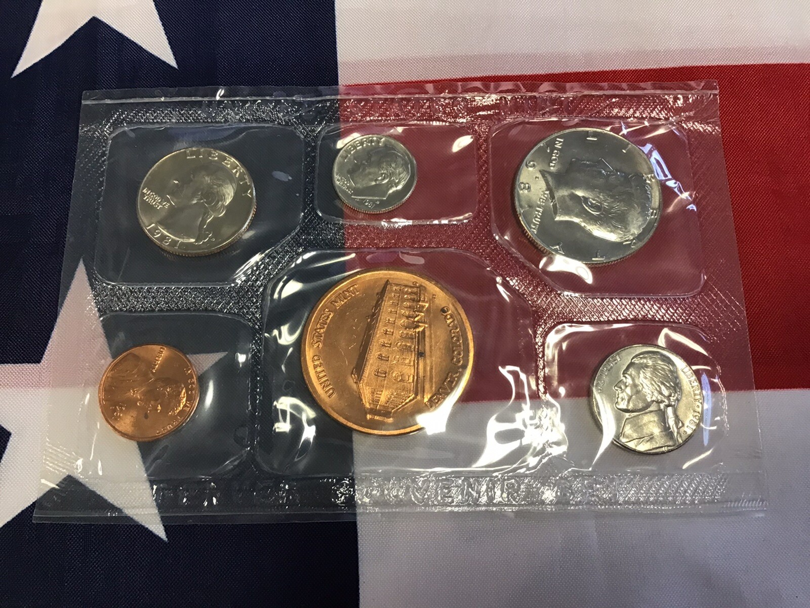 1981-D Official US Mint Souvenir Set as pictured.