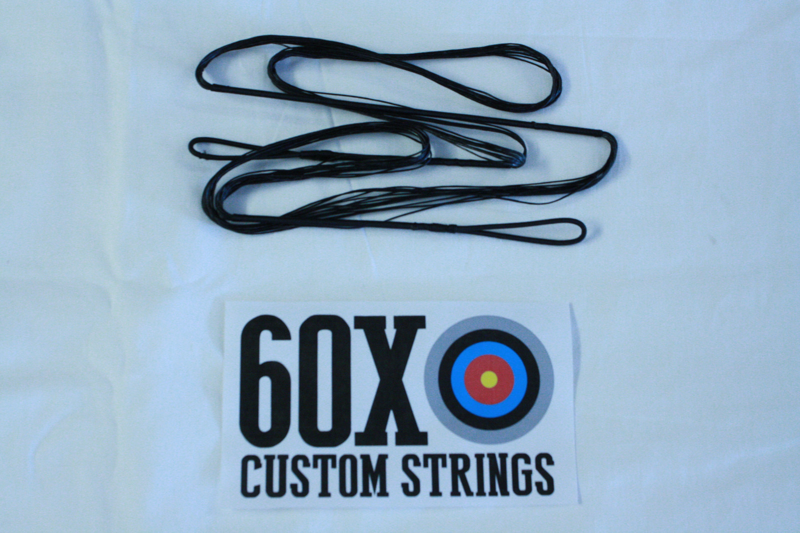 60X Custom Strings 32" 14 Strand Black Dacron B50 Teardrop Bowstrings Bow String