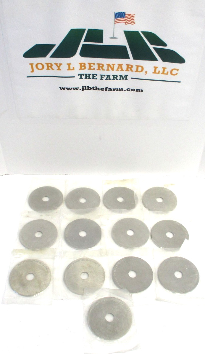 UNBRANDED, 2" 304SS ORIFICE PLATES, 2.435" x 0.125" x 0.500", LOT OF 13, SURPLUS