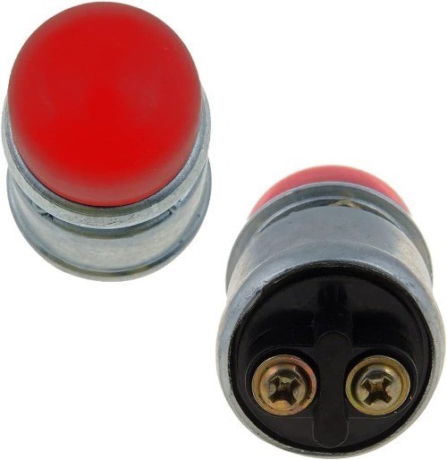 Push Button Momentary Starter Switch, Heavy Duty Momentary Switch f Color: Red
